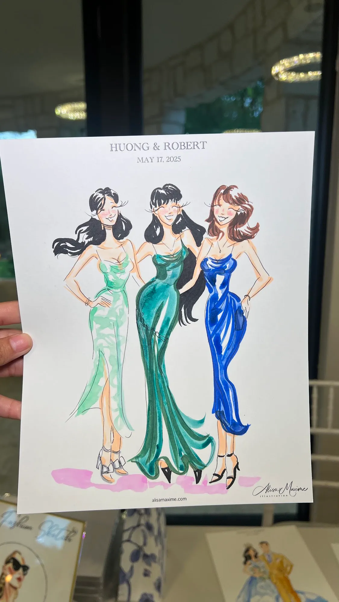 Live fashion sketch 12 from A Beautiful Evening at Brighton Abbey