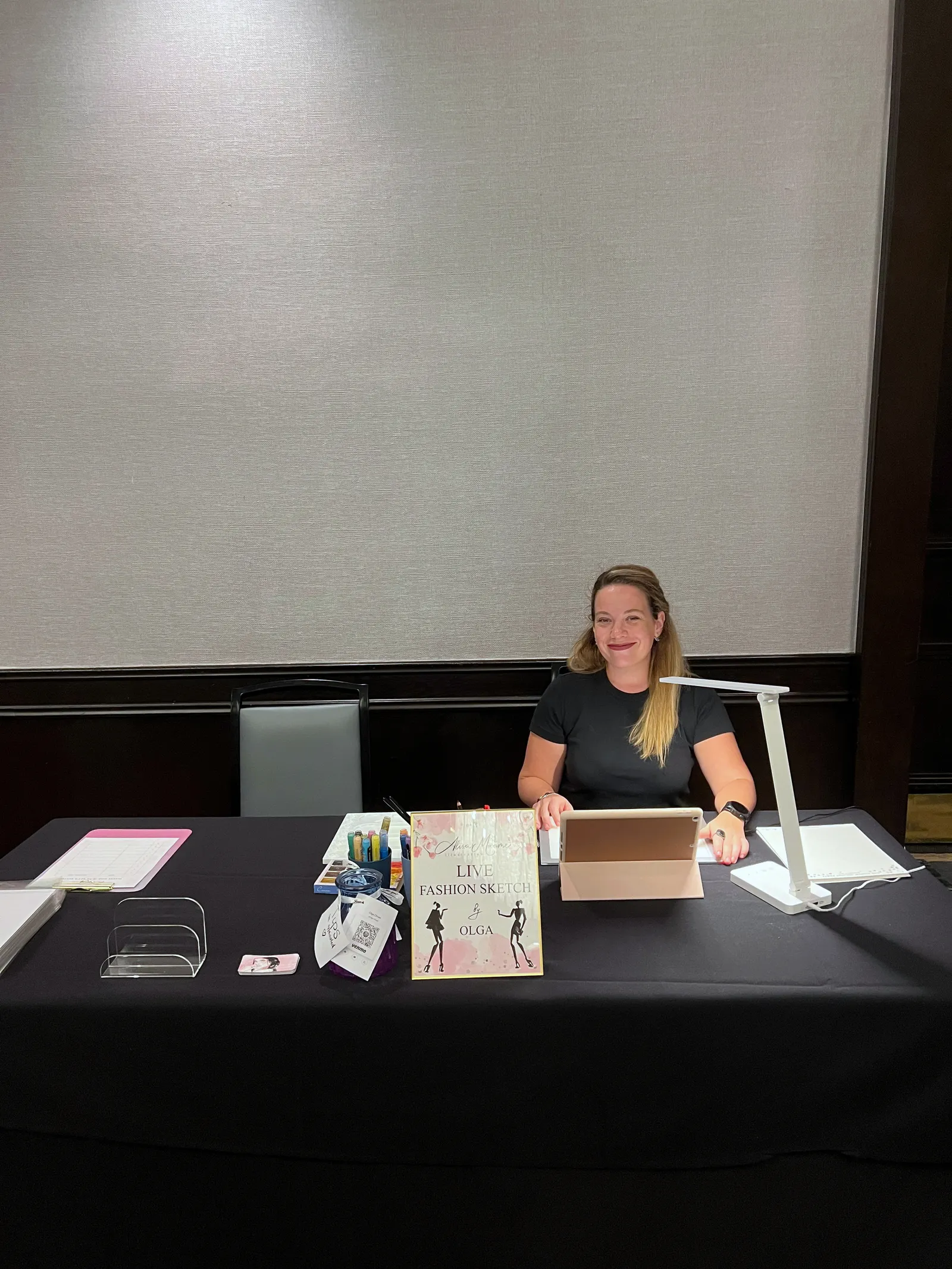 Our table at South Shore Harbor Resort