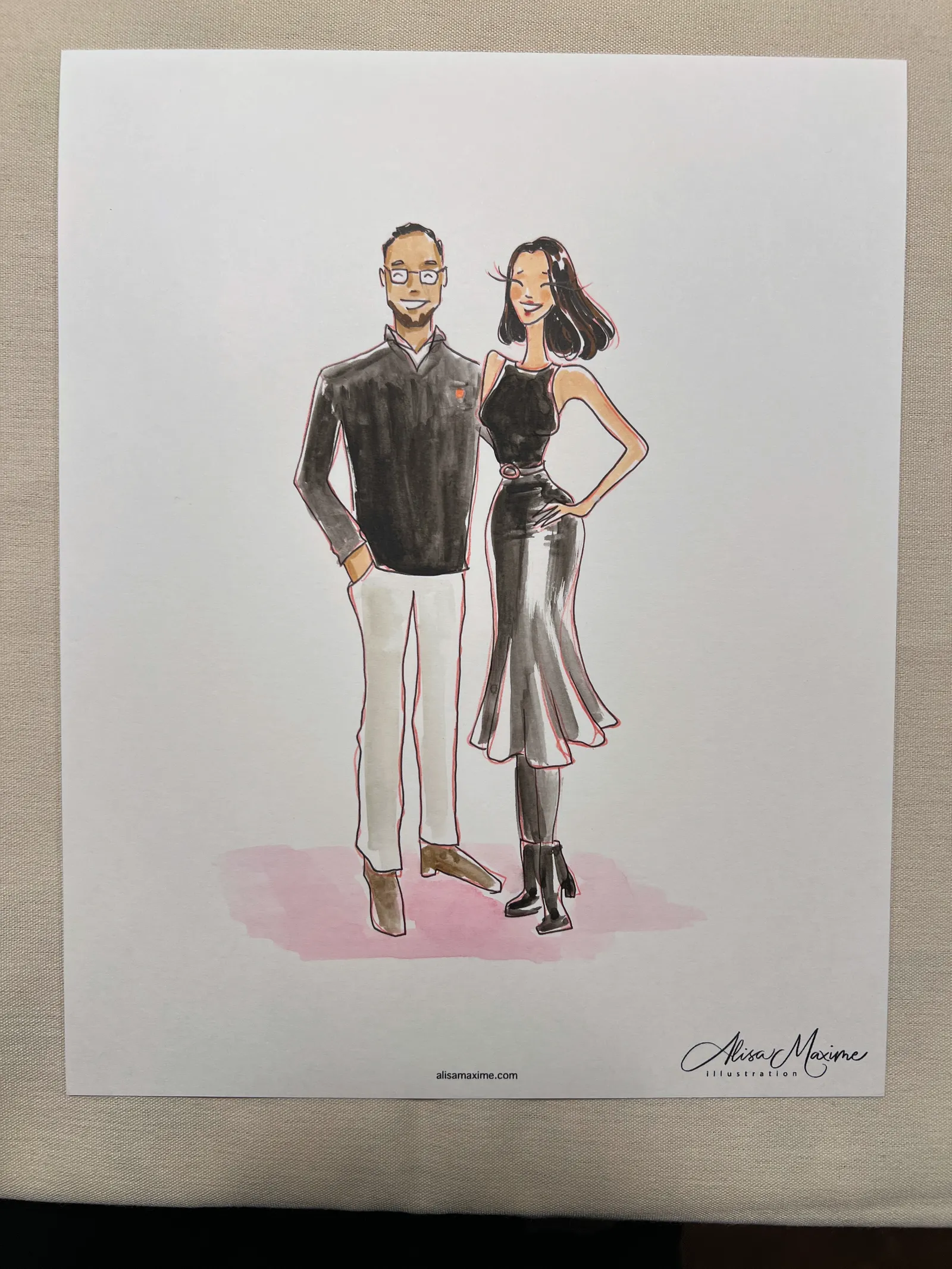 Live fashion sketch 15 from Private Event at the Four Seasons Hotel, Houston