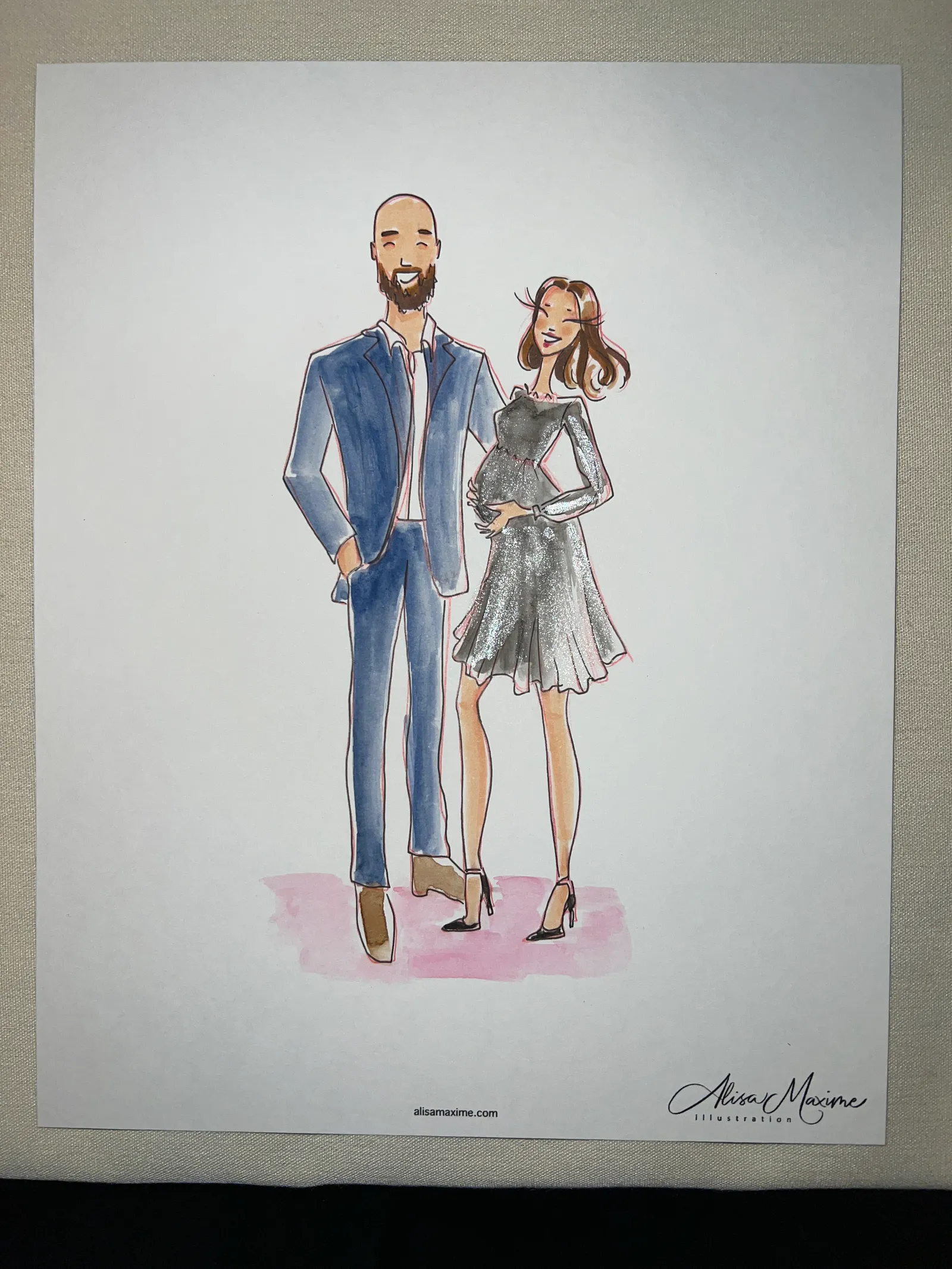 Live fashion sketch 11 from Private Event at the Four Seasons Hotel, Houston