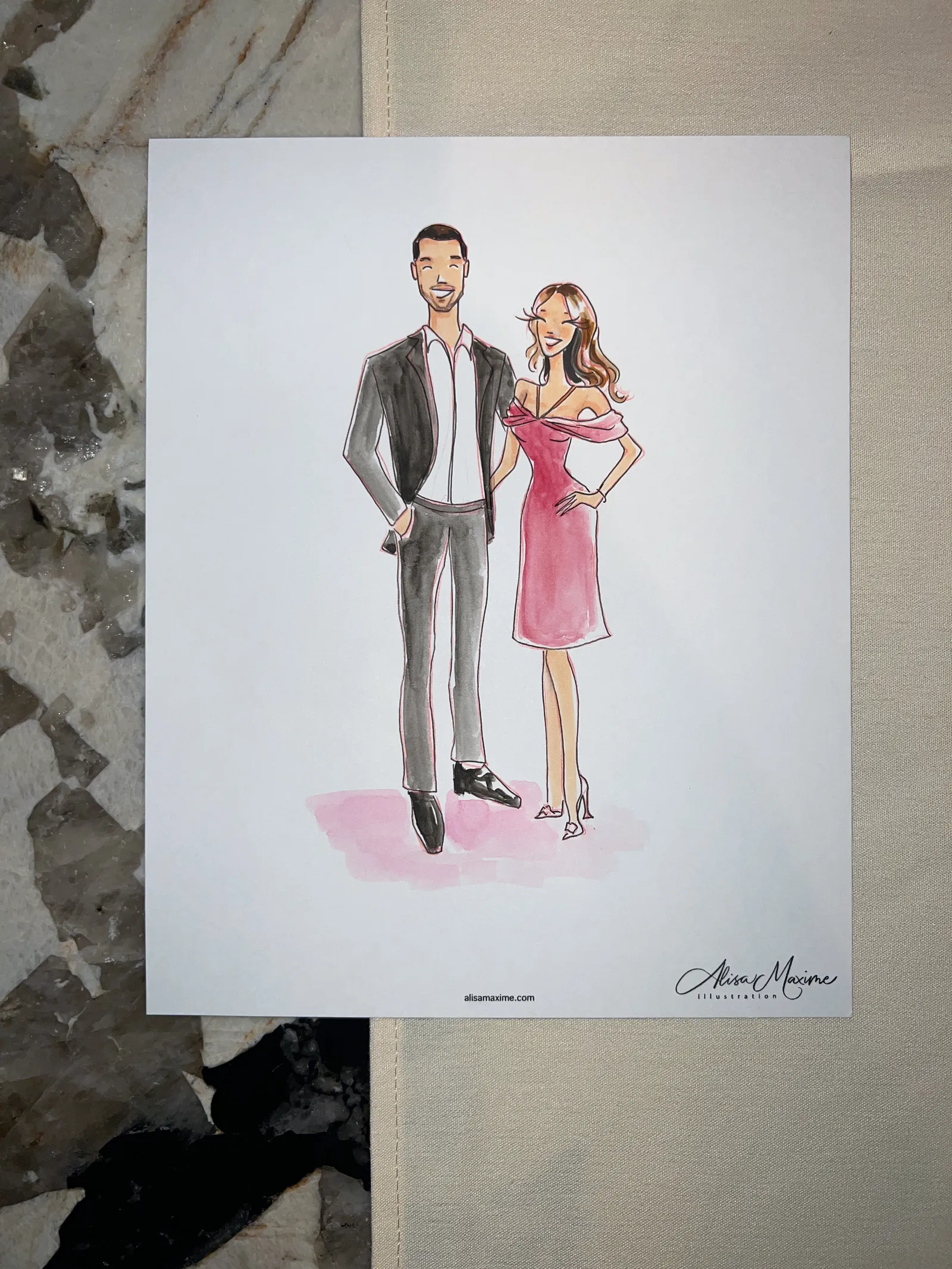 Live fashion sketch 5 from Private Event at the Four Seasons Hotel, Houston