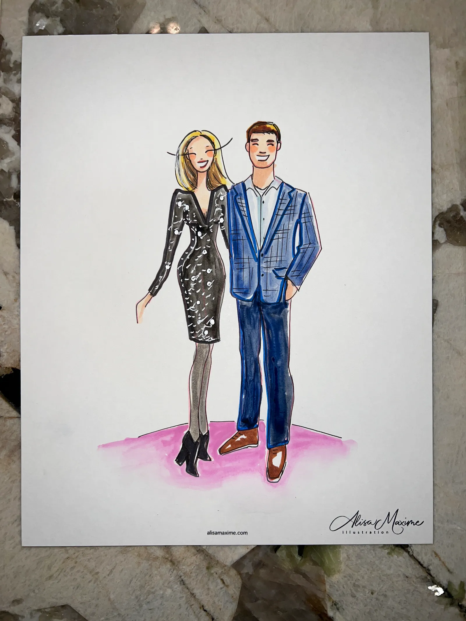 Live fashion sketch 12 from Private Event at the Four Seasons Hotel, Houston