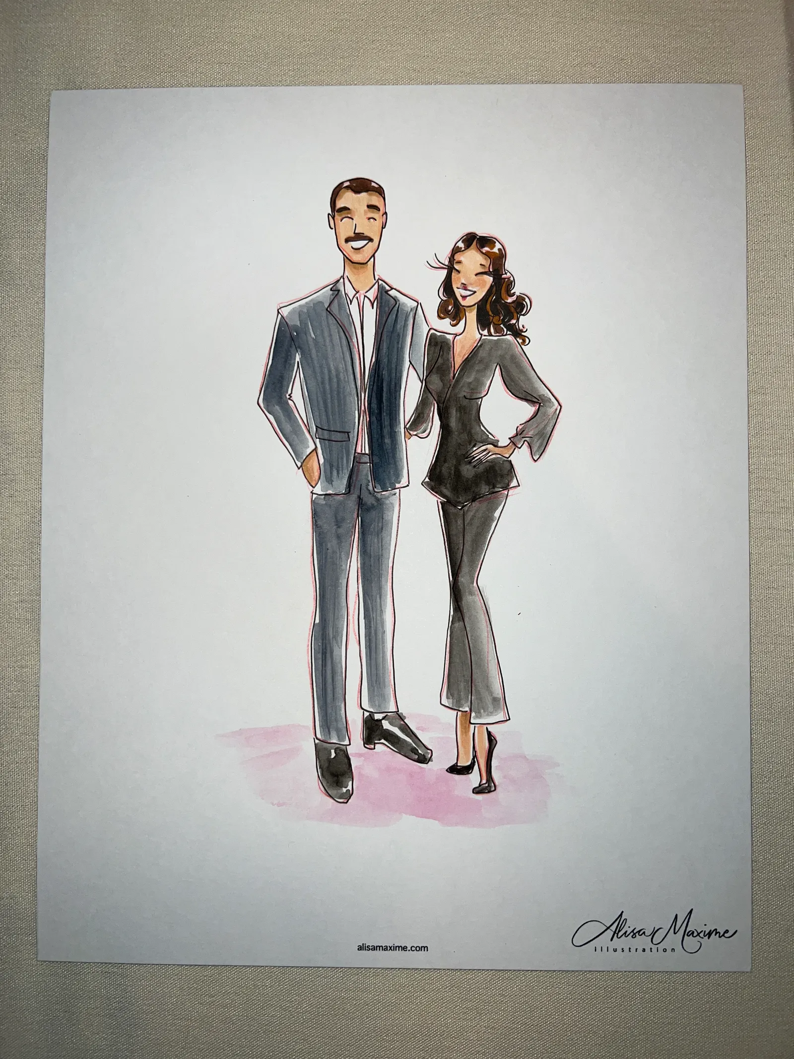 Live fashion sketch 3 from Private Event at the Four Seasons Hotel, Houston