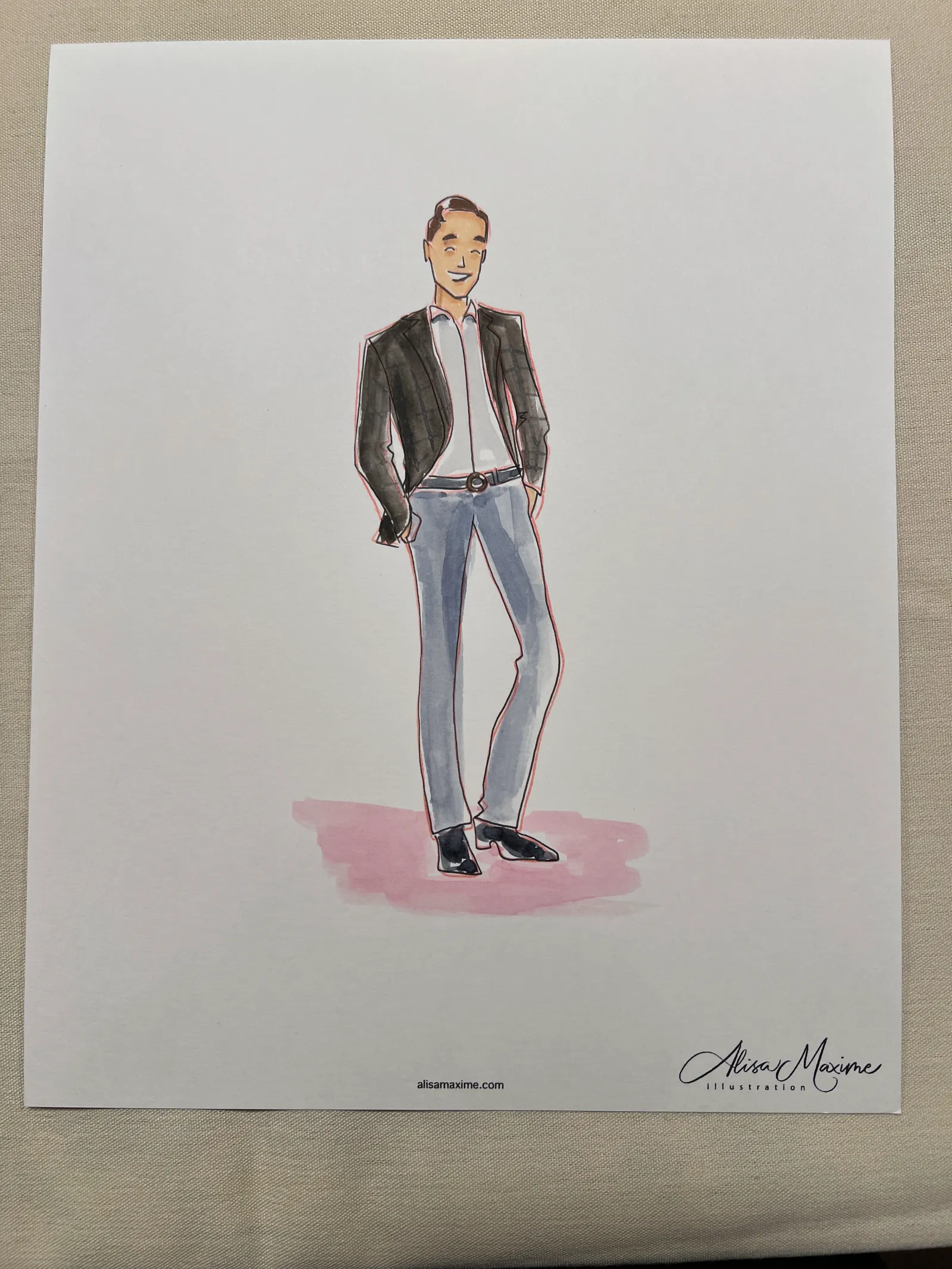 Live fashion sketch 14 from Private Event at the Four Seasons Hotel, Houston