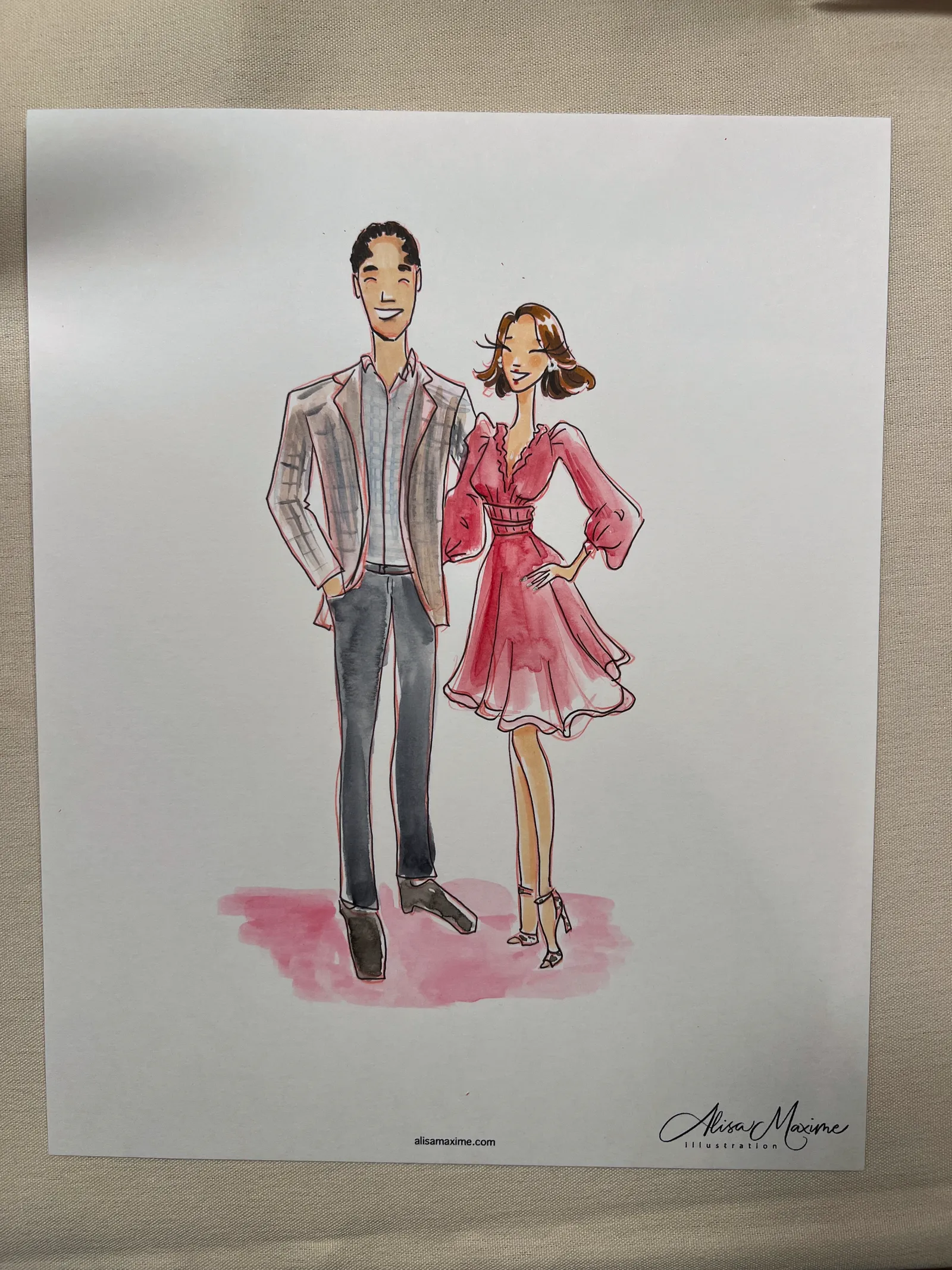 Live fashion sketch 7 from Private Event at the Four Seasons Hotel, Houston