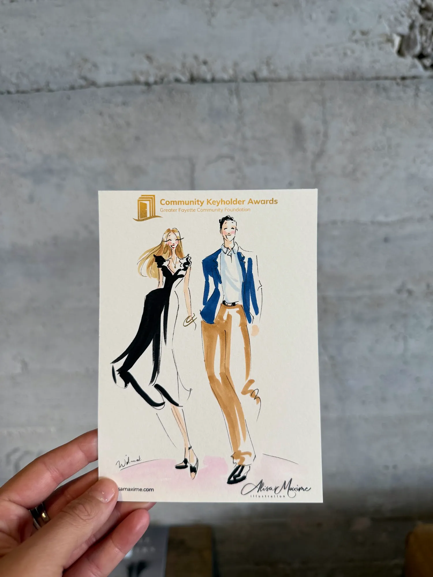 Live fashion sketch 4 from Evening of Artistry at The Ice Plant, La Grange