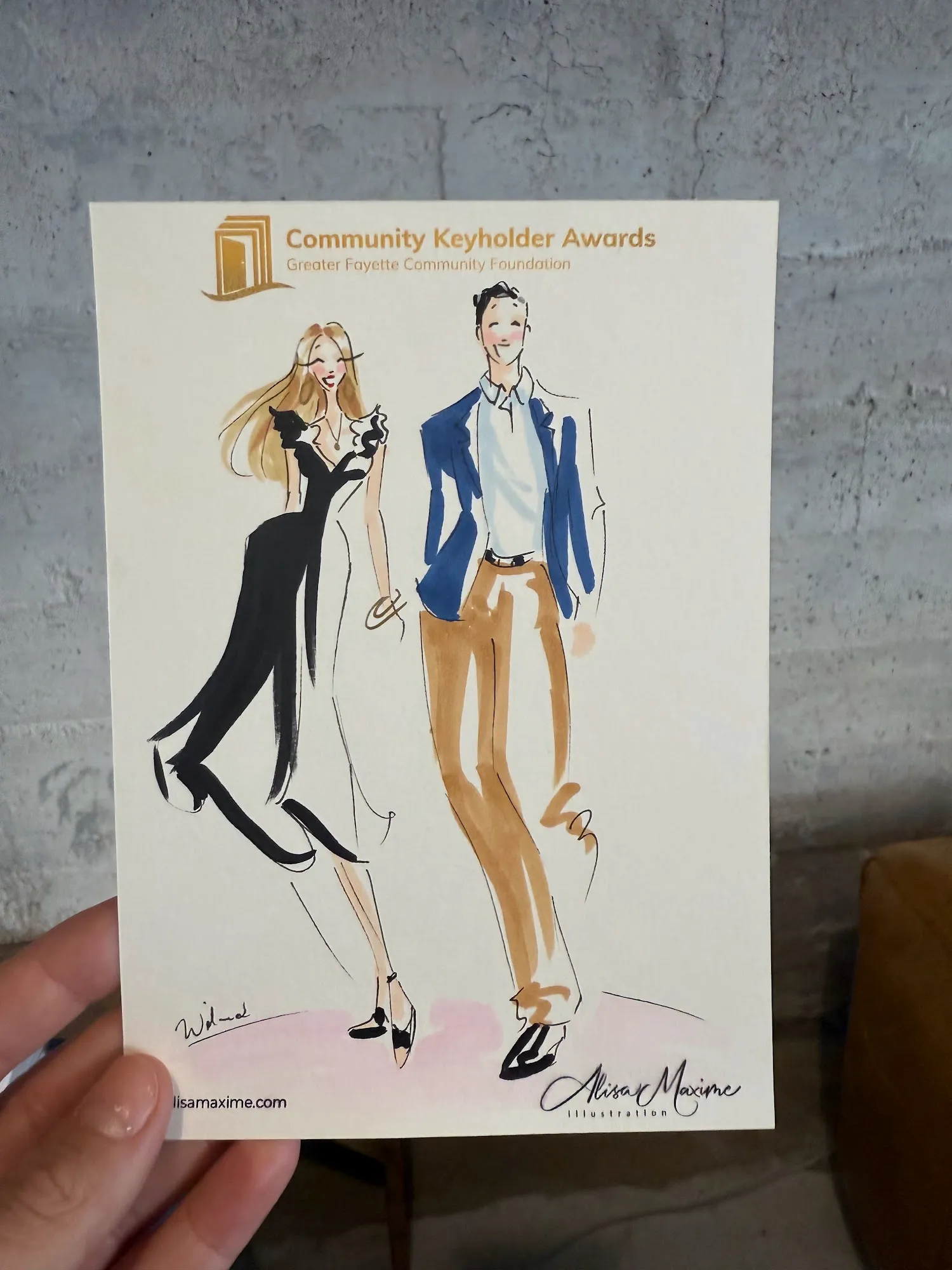 Live fashion sketch 11 from Evening of Artistry at The Ice Plant, La Grange