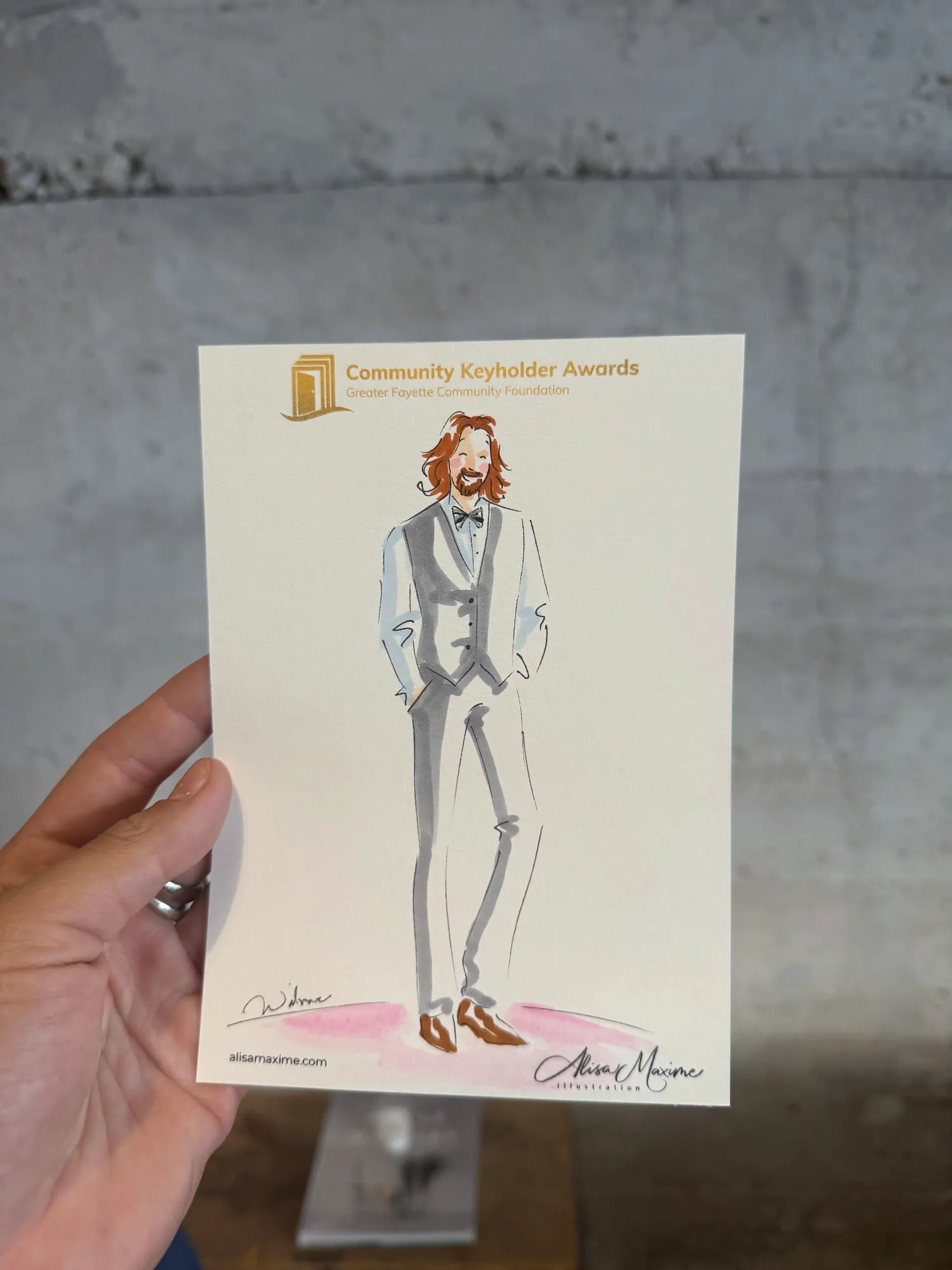 Live fashion sketch 13 from Evening of Artistry at The Ice Plant, La Grange