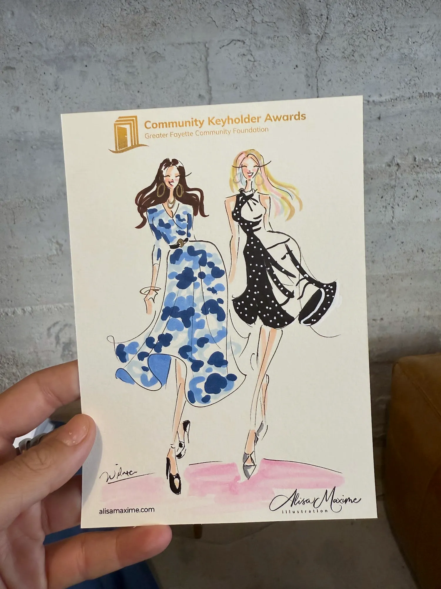 Live fashion sketch 12 from Evening of Artistry at The Ice Plant, La Grange