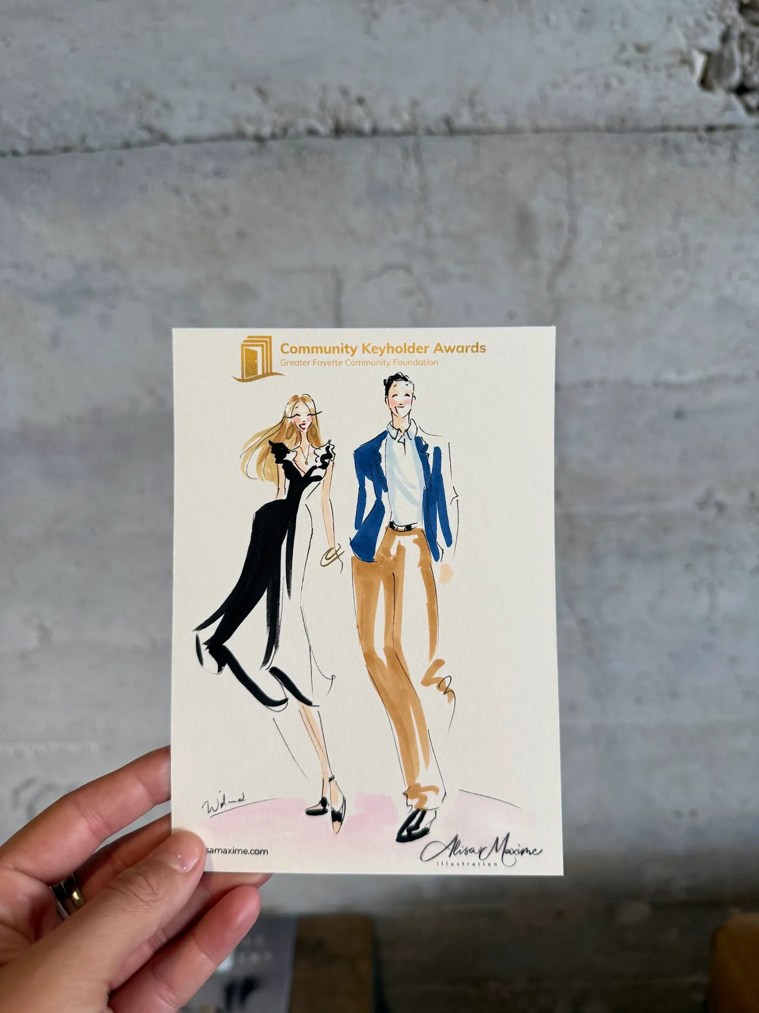 Live fashion sketch 5 from Evening of Artistry at The Ice Plant, La Grange