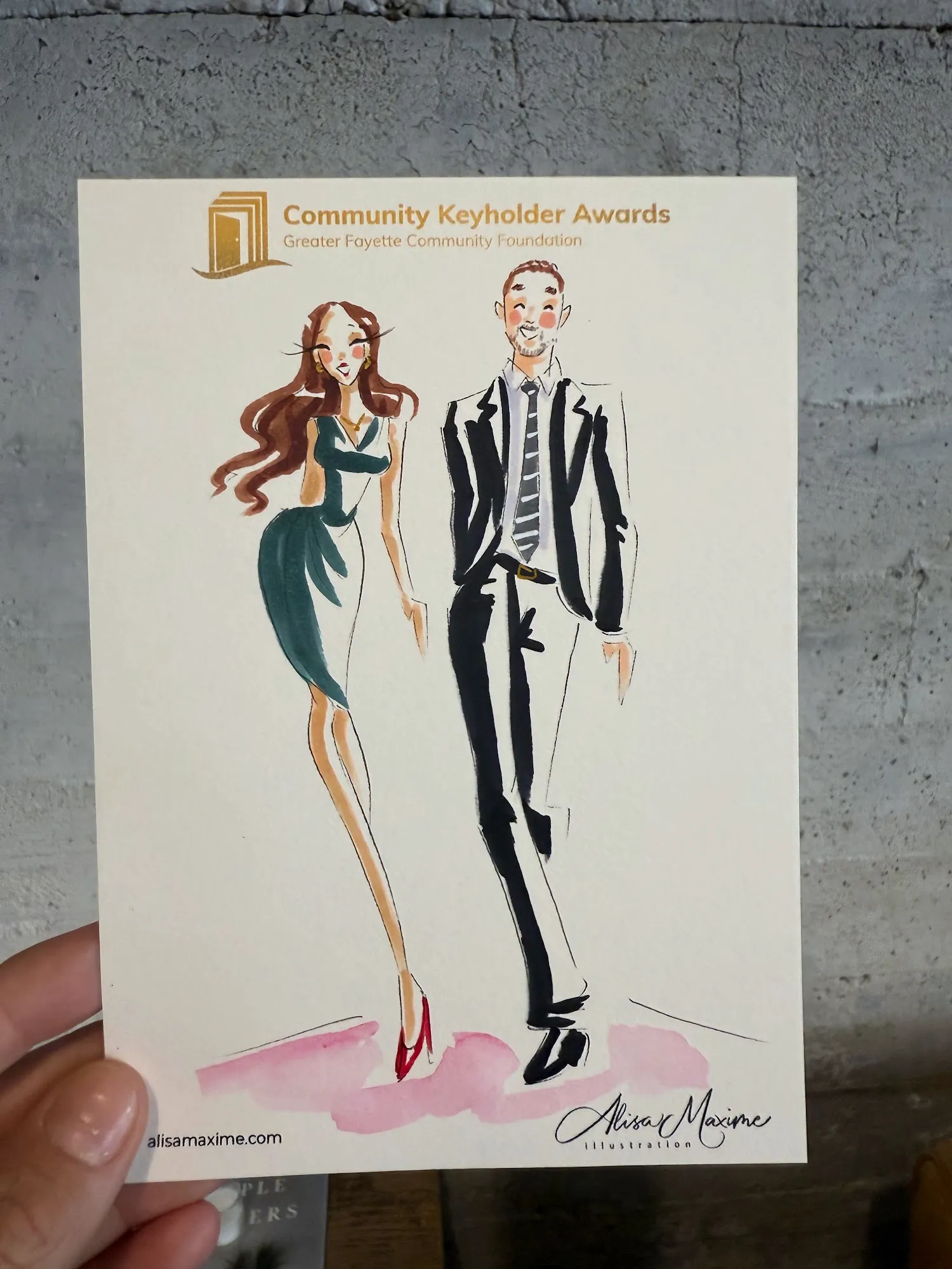 Live fashion sketch 7 from Evening of Artistry at The Ice Plant, La Grange