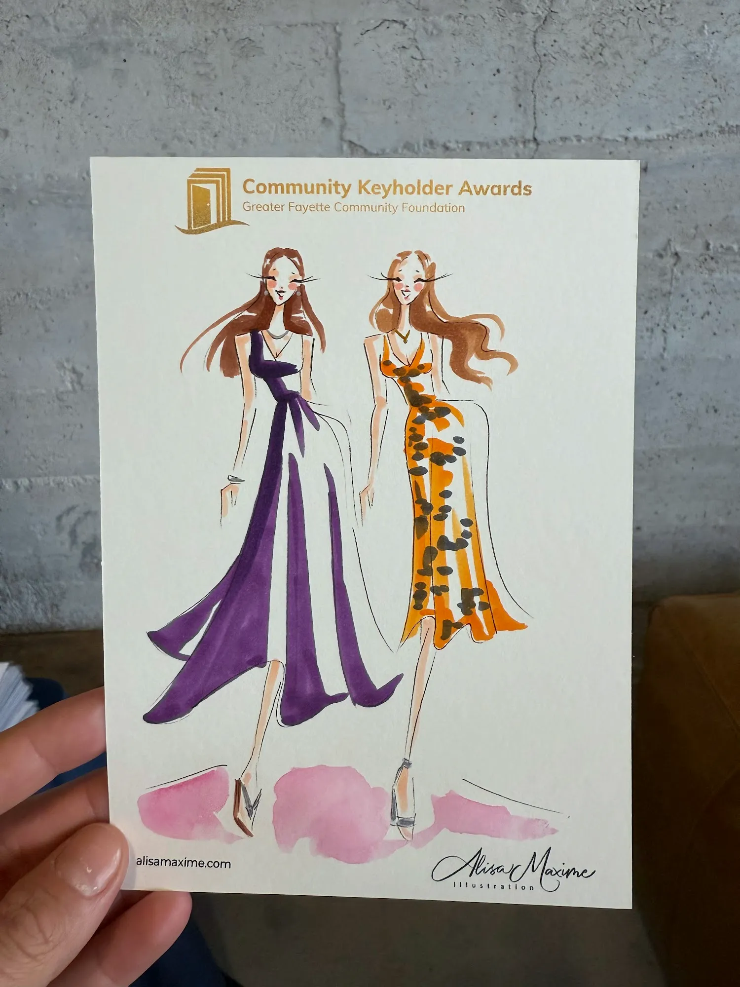 Live sketch from Evening of Artistry at The Ice Plant, La Grange