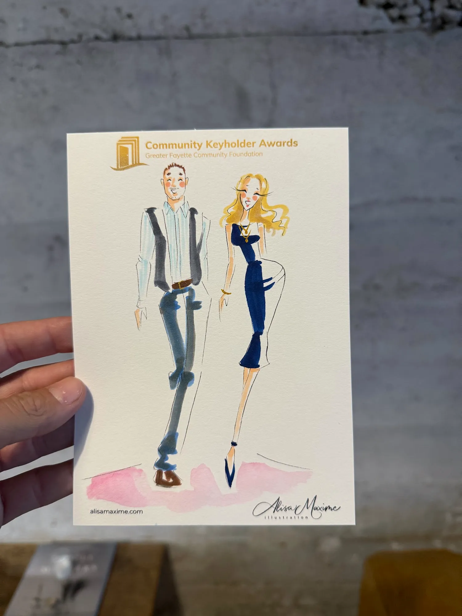 Live fashion sketch 15 from Evening of Artistry at The Ice Plant, La Grange