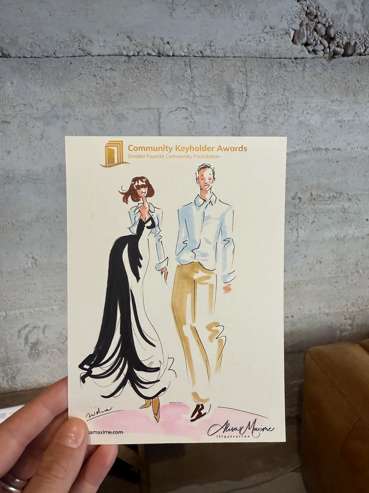 Live fashion sketch 8 from Evening of Artistry at The Ice Plant, La Grange