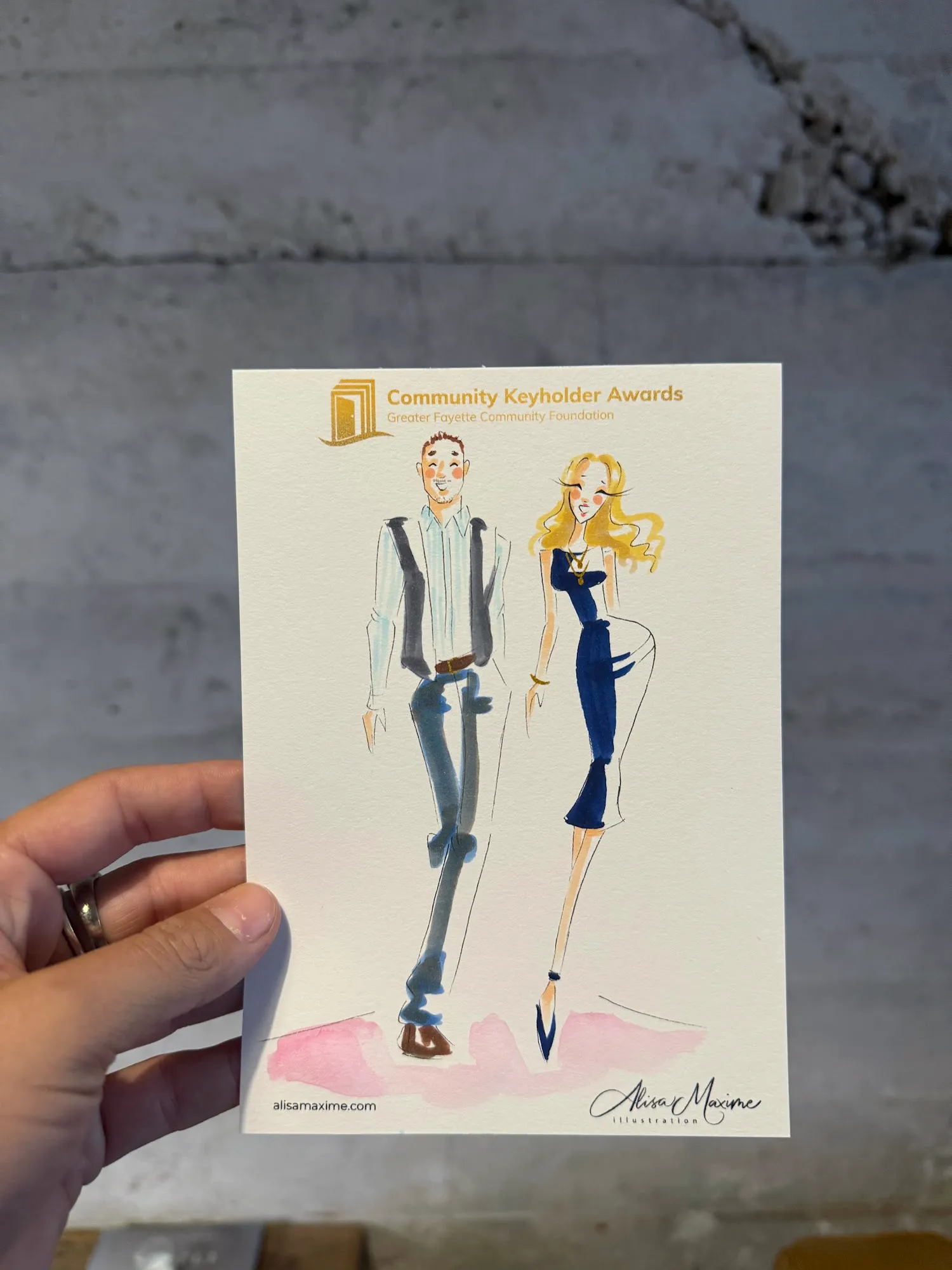 Live fashion sketch 16 from Evening of Artistry at The Ice Plant, La Grange