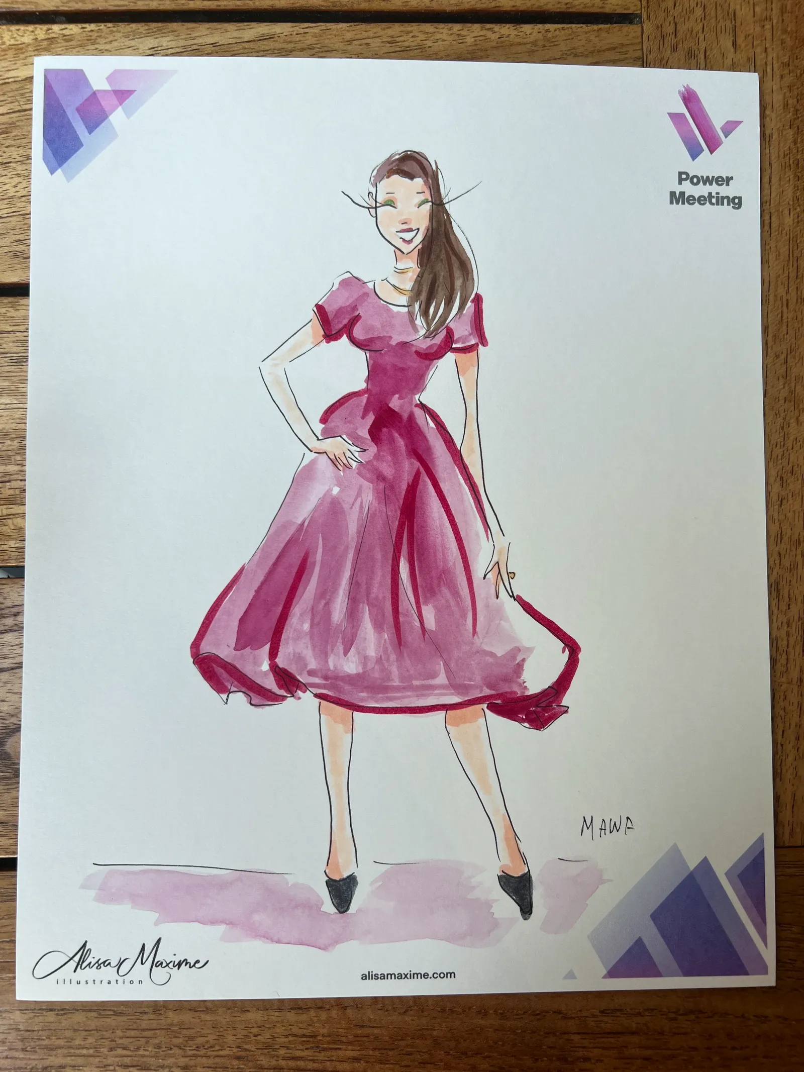 Live sketch from Women in Energy Event at Post Oak Hotel, Houston