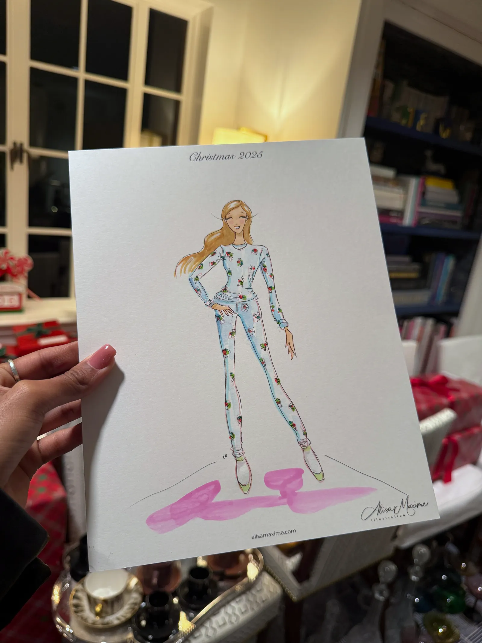 Live fashion sketch 3 from Holiday Celebration in Dallas