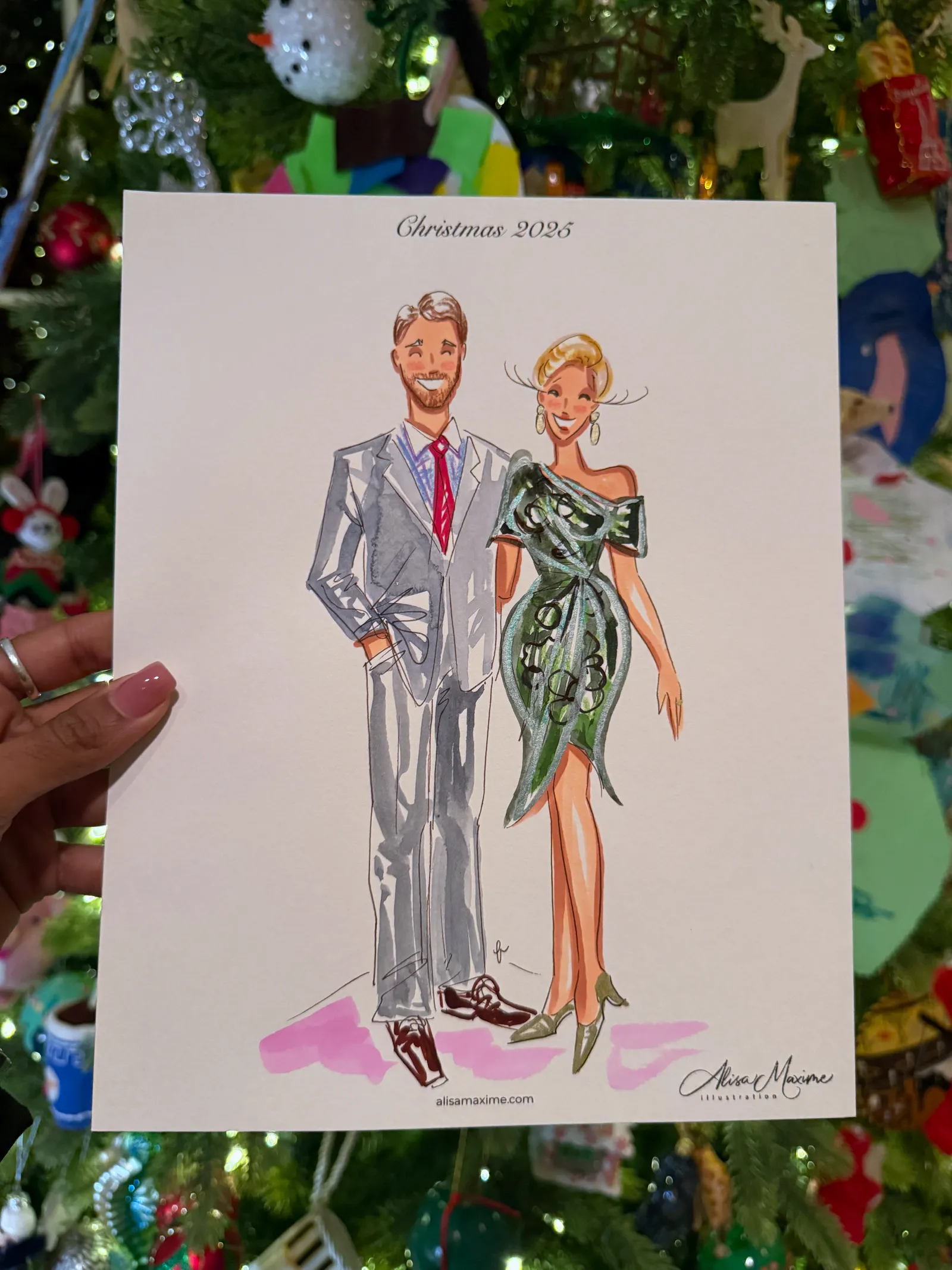 Live fashion sketch 14 from Holiday Celebration in Dallas