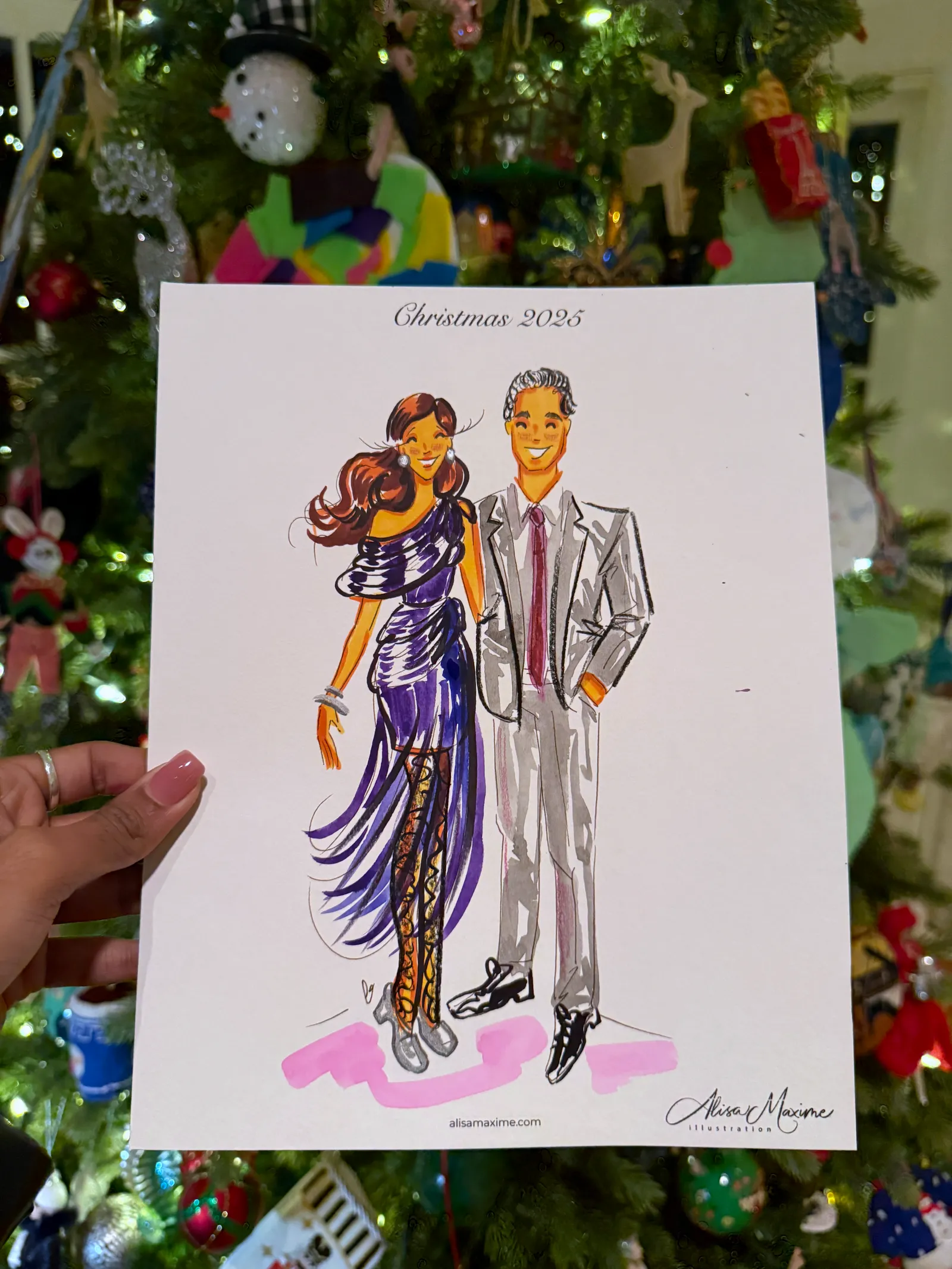 Live fashion sketch 12 from Holiday Celebration in Dallas