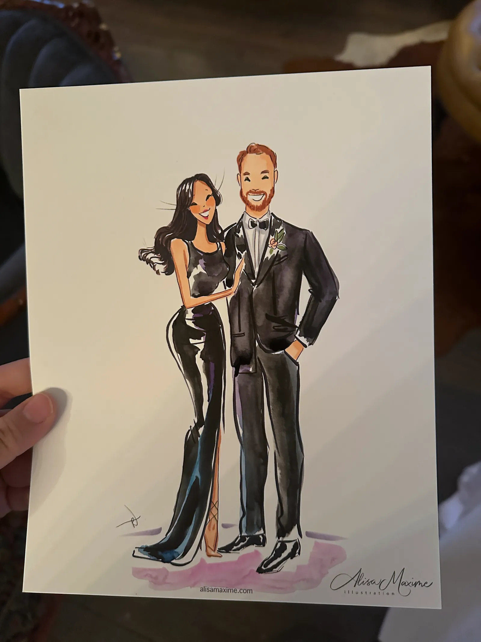 Live fashion sketch 5 from Wedding Celebration at The Mason, Dallas
