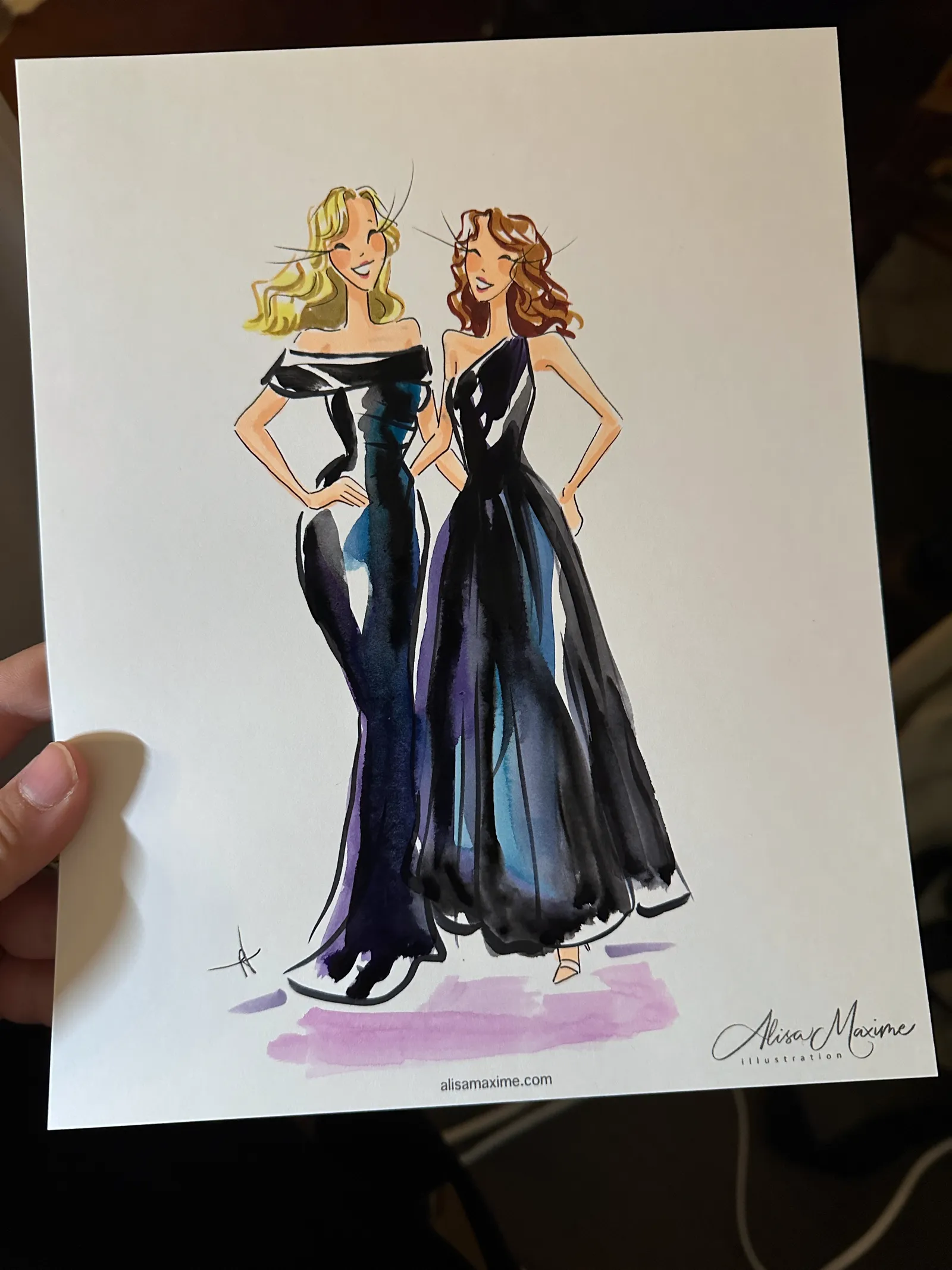 Live fashion sketch 9 from Wedding Celebration at The Mason, Dallas