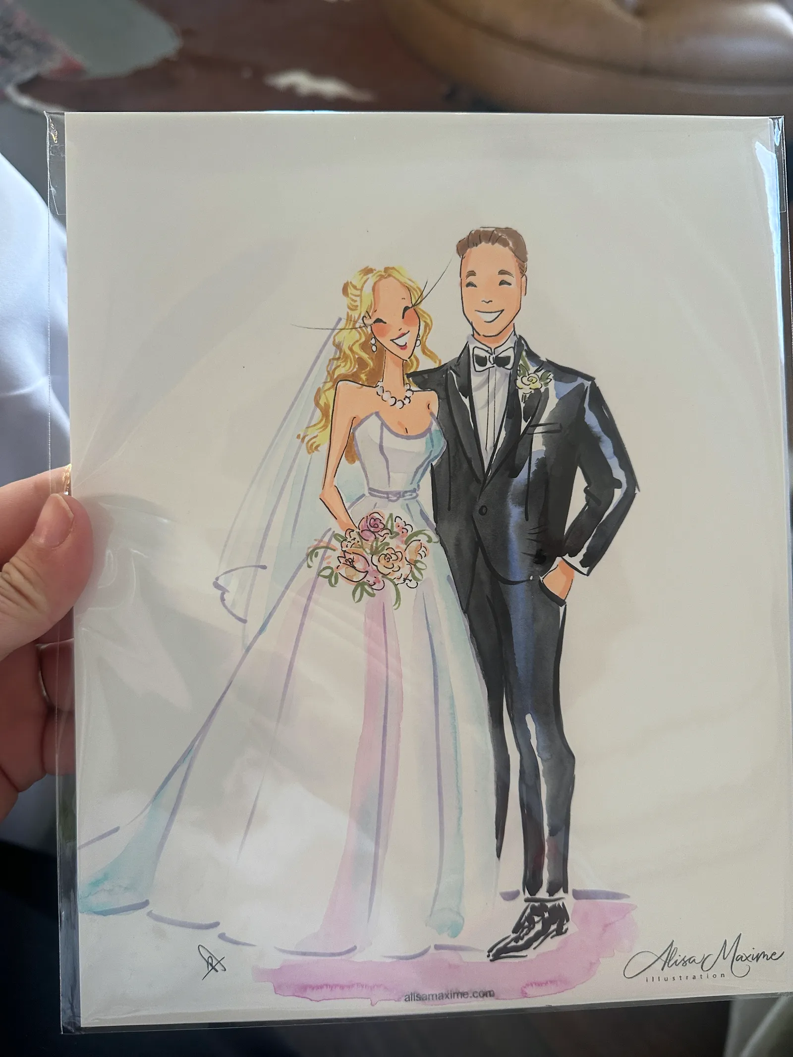 Live fashion sketch 2 from Wedding Celebration at The Mason, Dallas