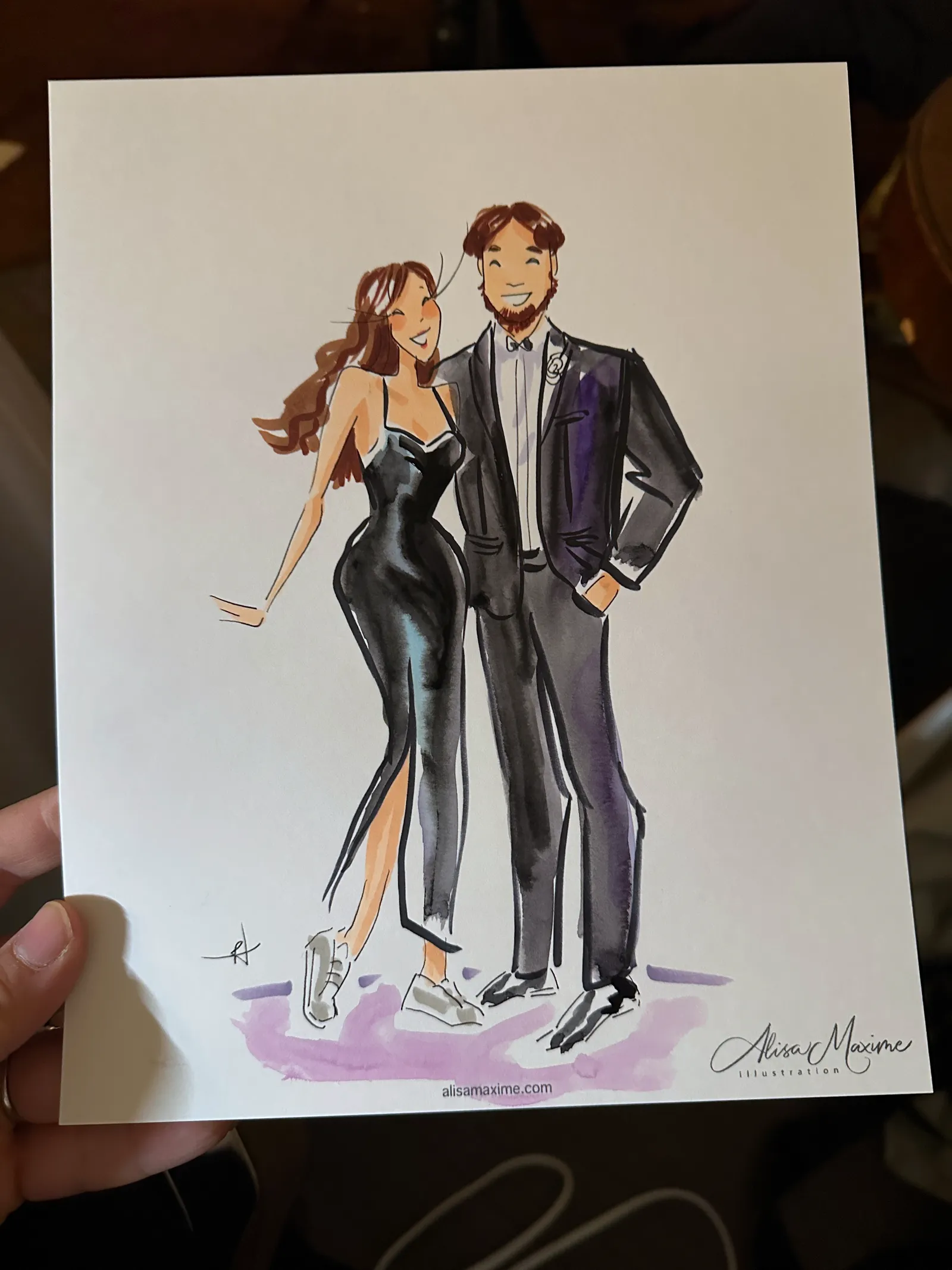 Live fashion sketch 8 from Wedding Celebration at The Mason, Dallas