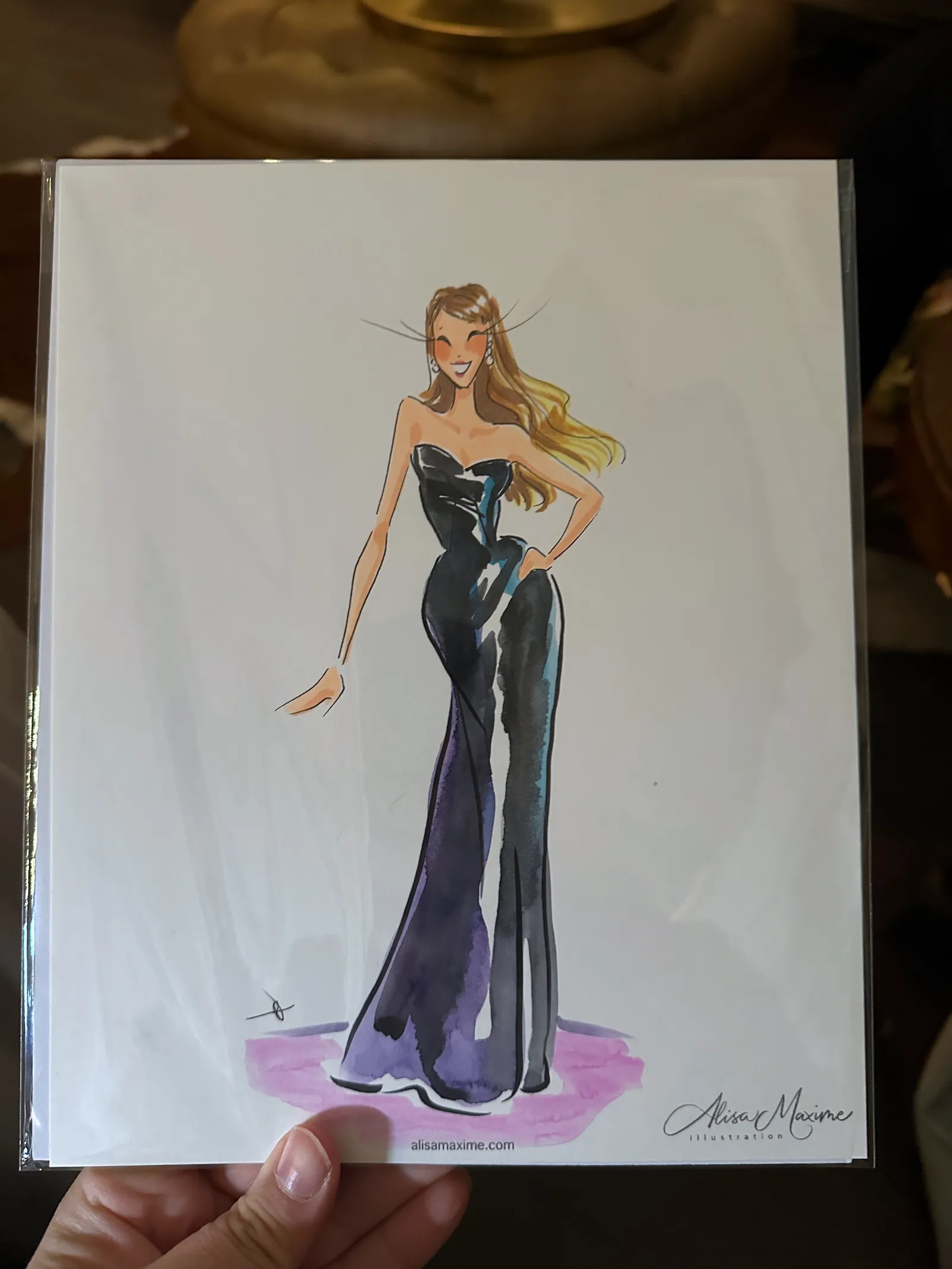 Live fashion sketch 6 from Wedding Celebration at The Mason, Dallas