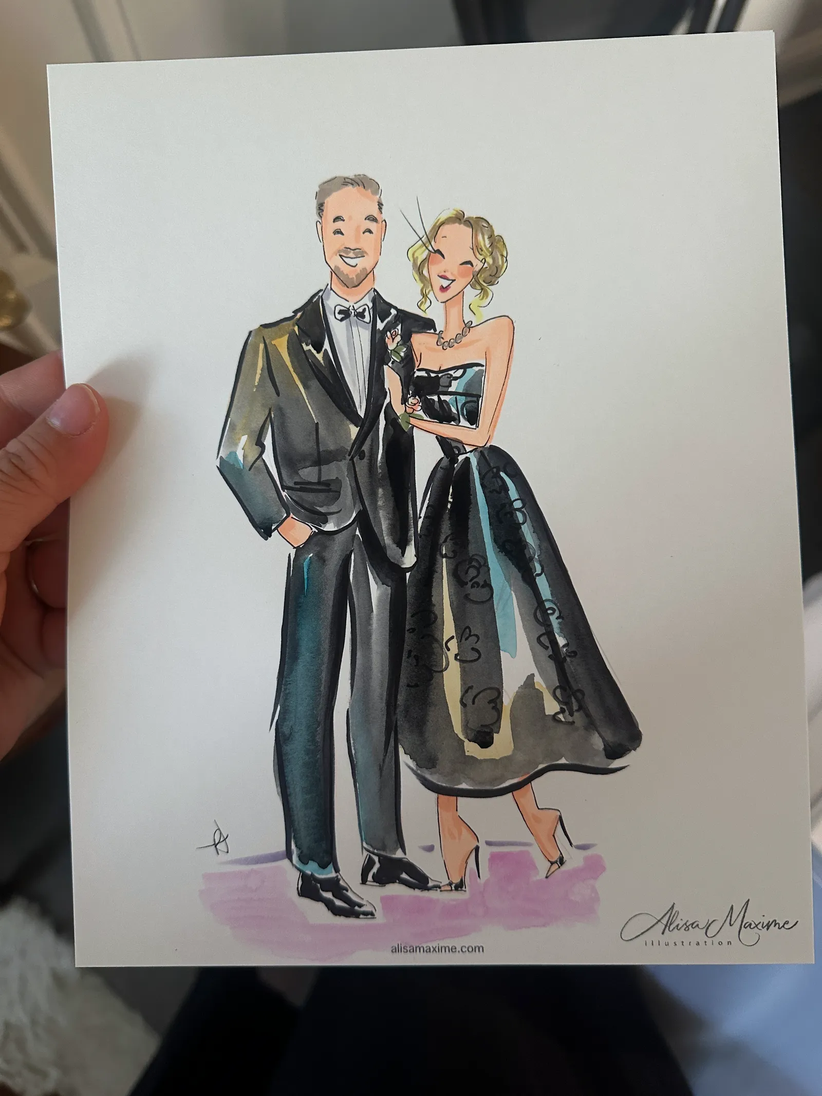 Live fashion sketch 4 from Wedding Celebration at The Mason, Dallas
