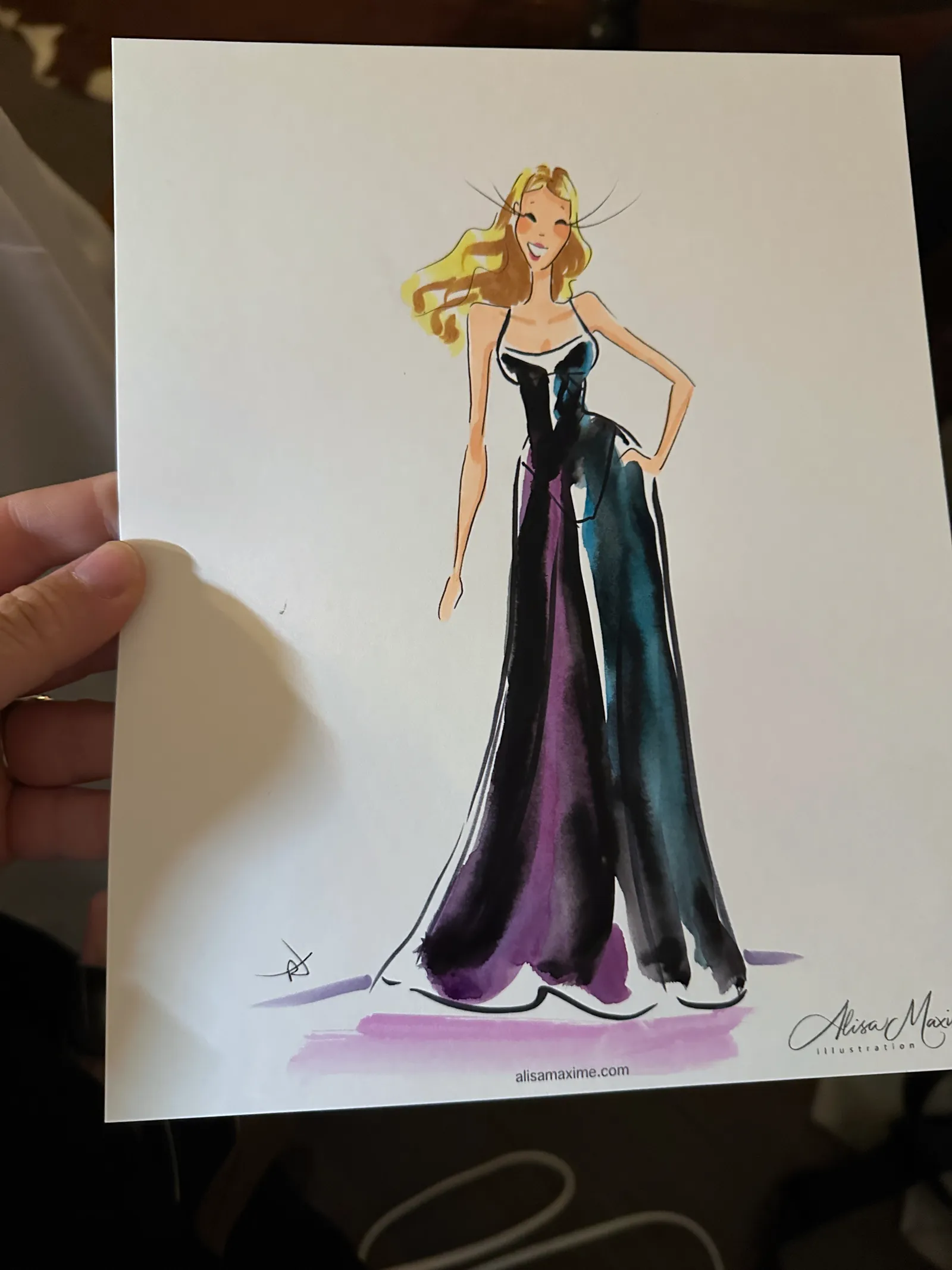 Live fashion sketch 10 from Wedding Celebration at The Mason, Dallas