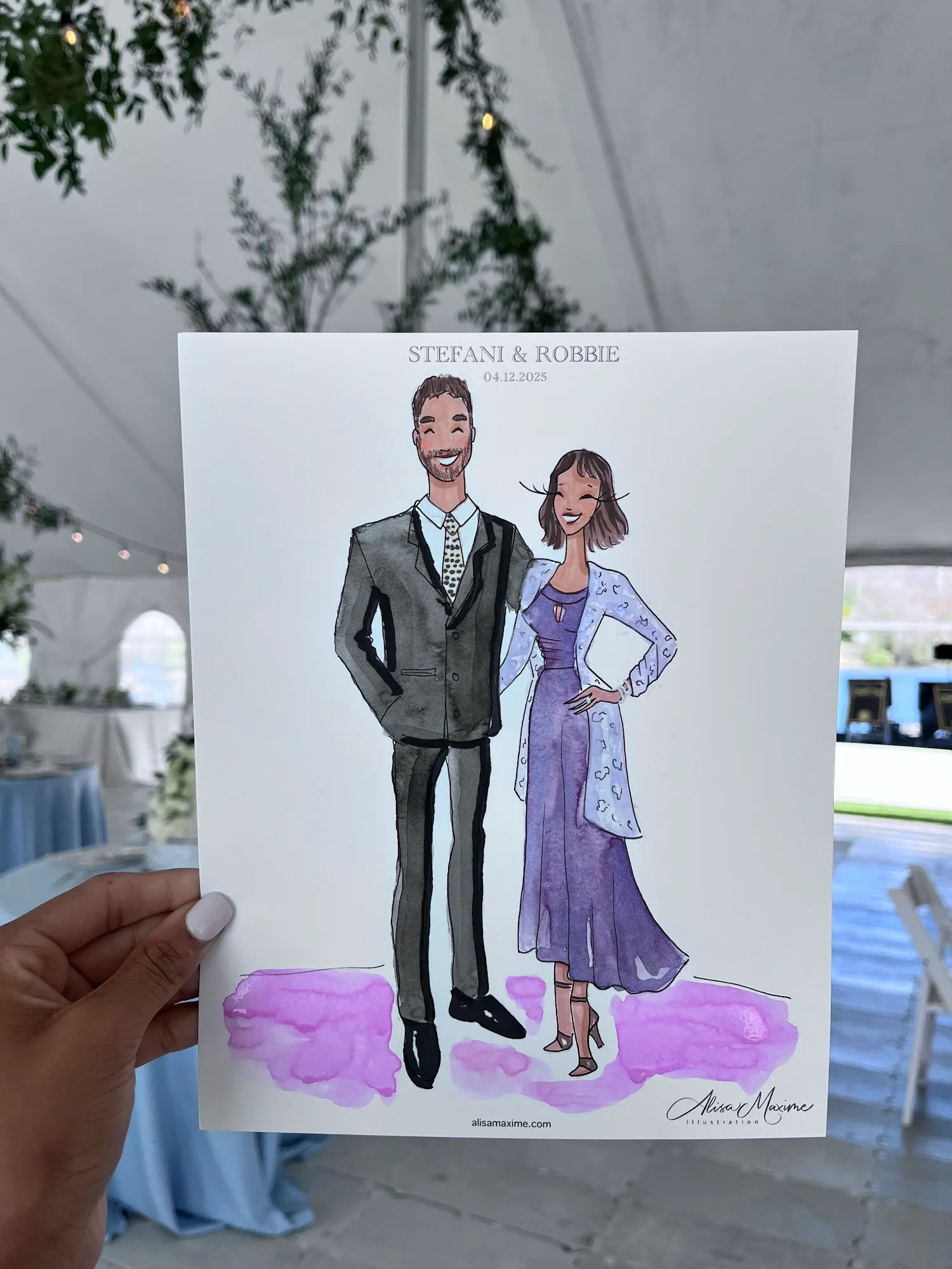 Live fashion sketch 3 from Afternoon Tea at Chetola Resort, Blowing Rock