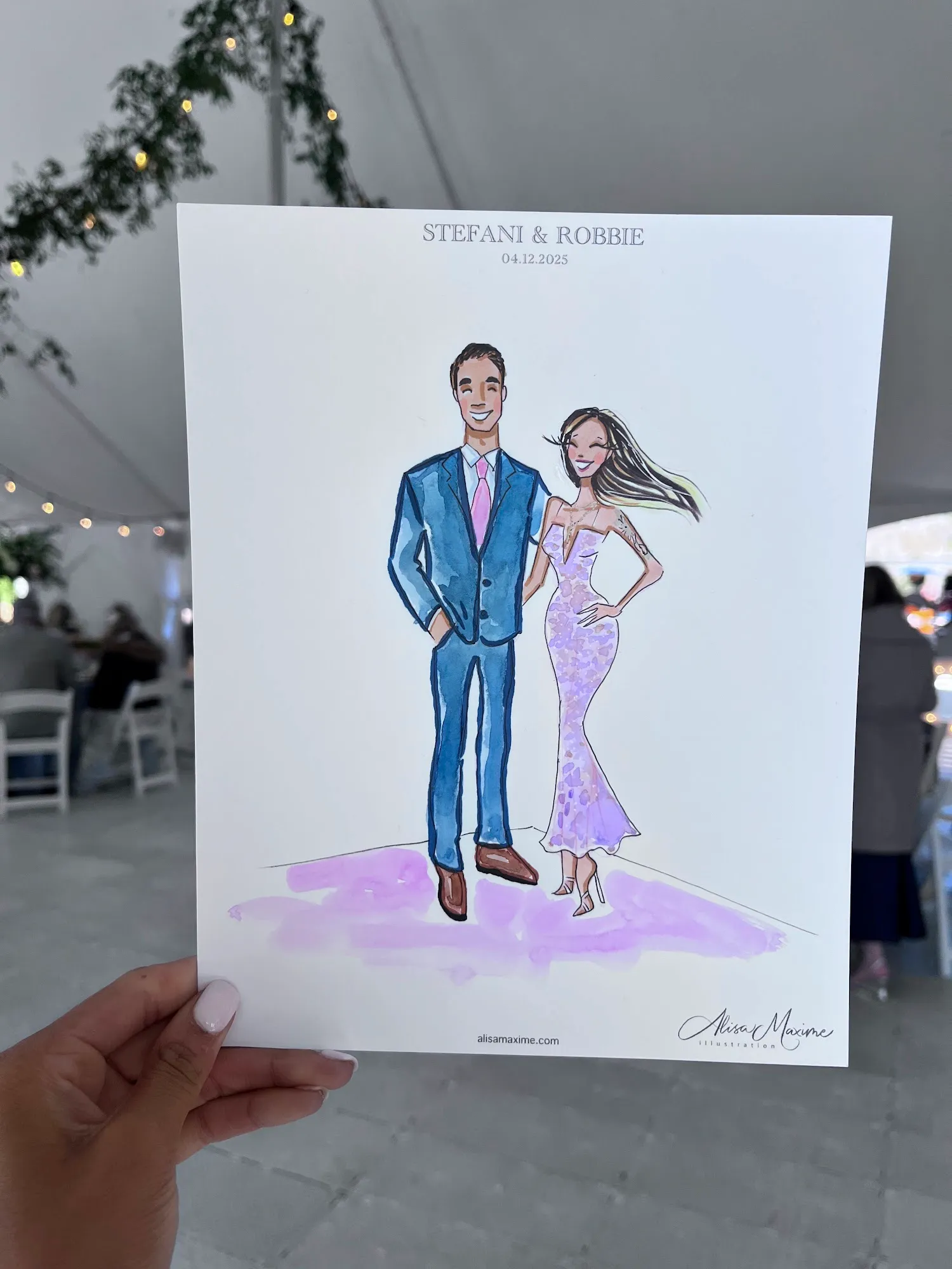 Live fashion sketch 7 from Afternoon Tea at Chetola Resort, Blowing Rock