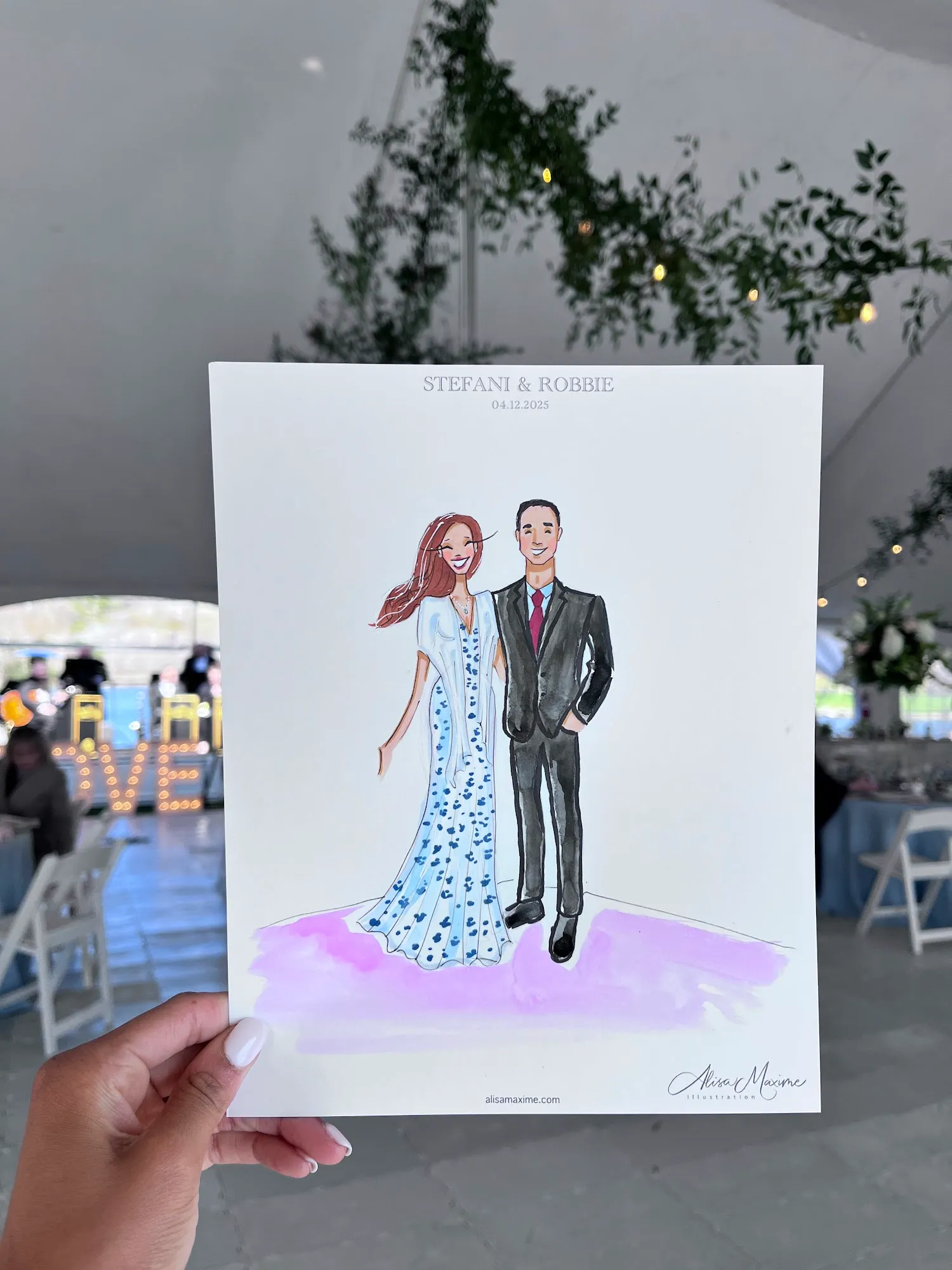 Live fashion sketch 9 from Afternoon Tea at Chetola Resort, Blowing Rock