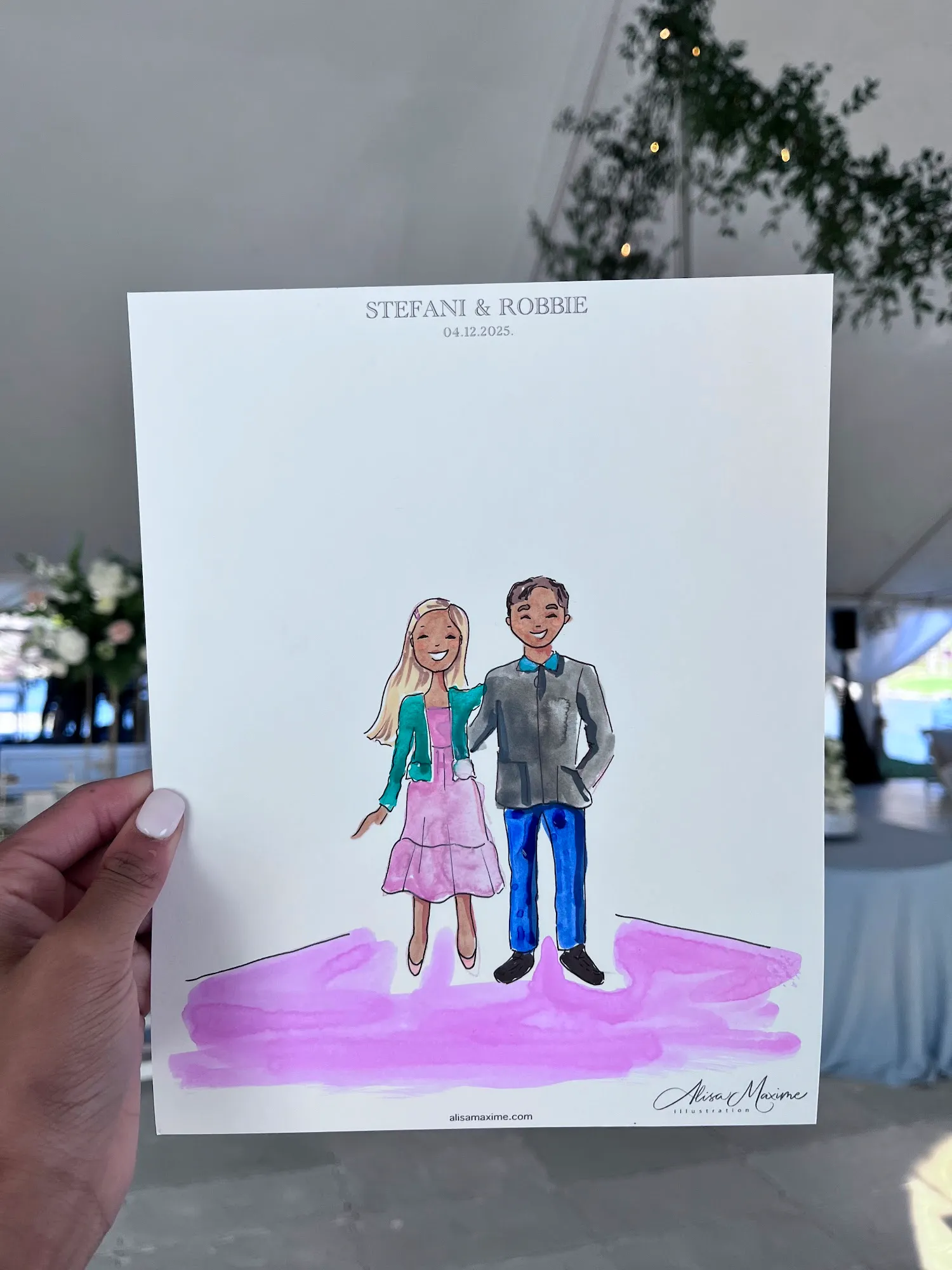 Live fashion sketch 14 from Afternoon Tea at Chetola Resort, Blowing Rock