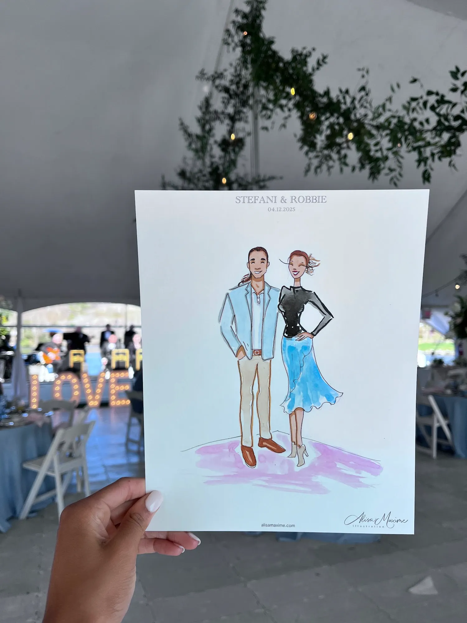 Live fashion sketch 11 from Afternoon Tea at Chetola Resort, Blowing Rock