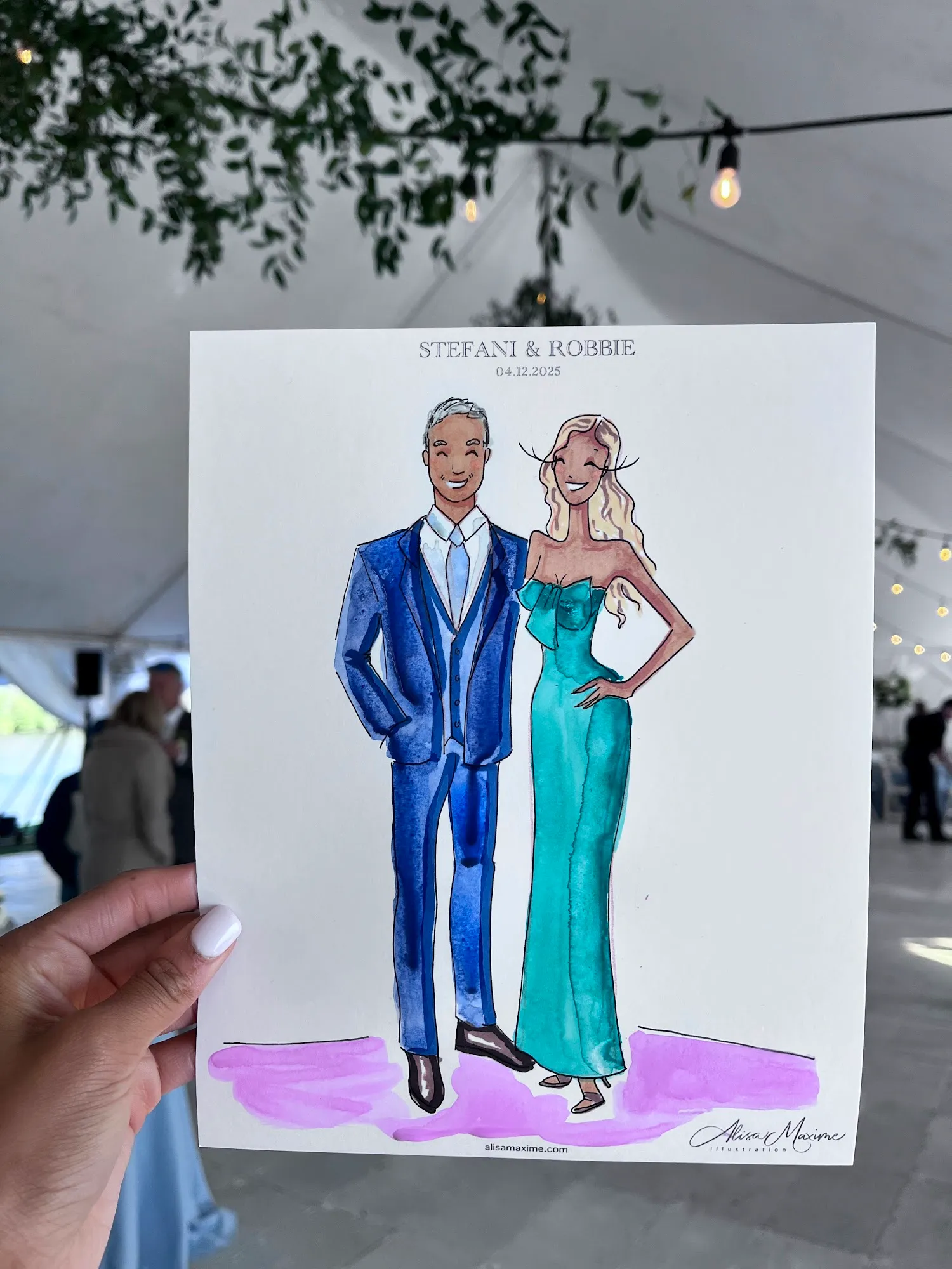 Live fashion sketch 12 from Afternoon Tea at Chetola Resort, Blowing Rock