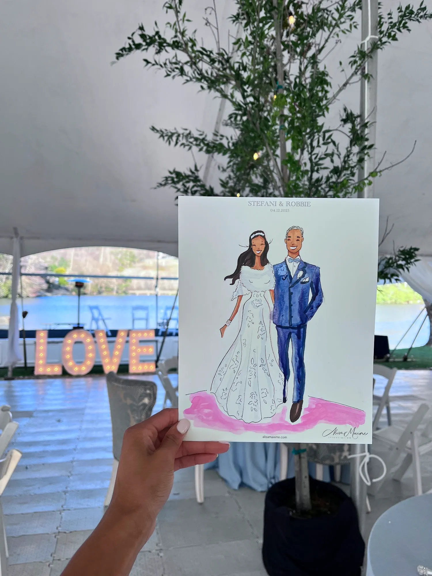 Live fashion sketch 16 from Afternoon Tea at Chetola Resort, Blowing Rock