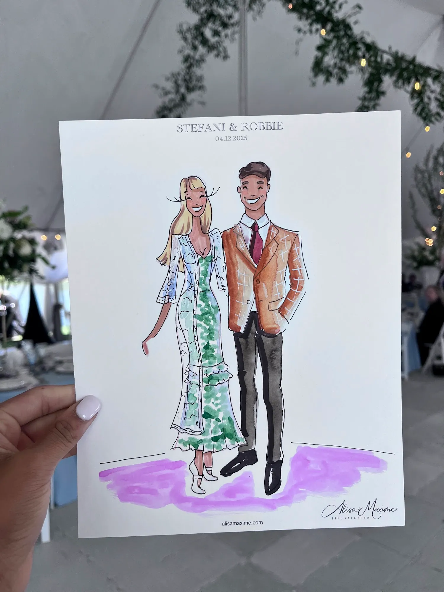 Live sketch from Afternoon Tea at Chetola Resort, Blowing Rock