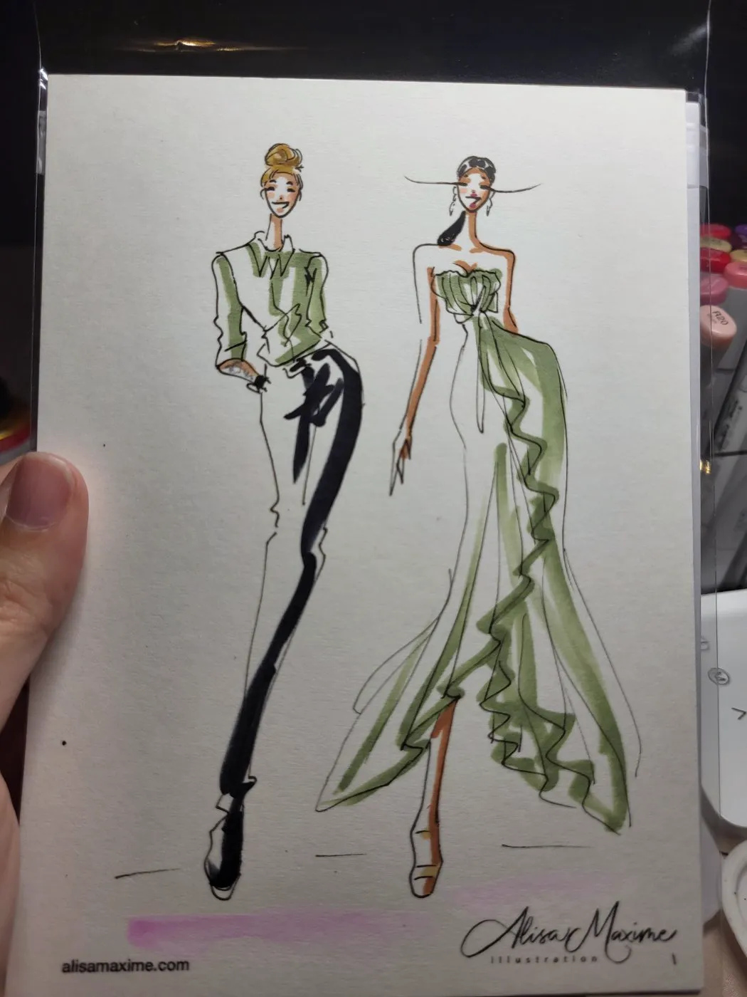 Live sketch from Wedding at Château Joli, Crowley