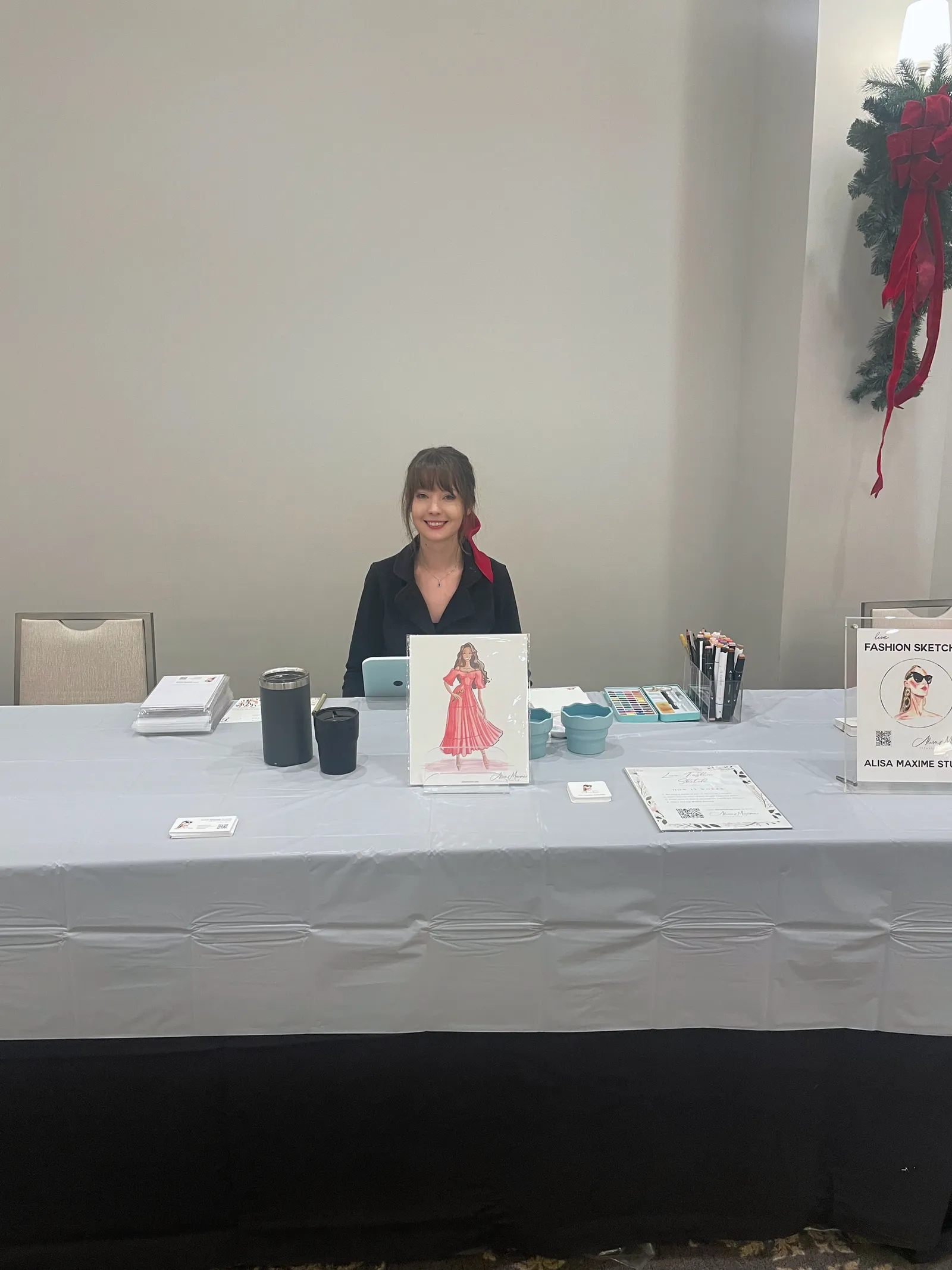 Our table at The Inn at Elon