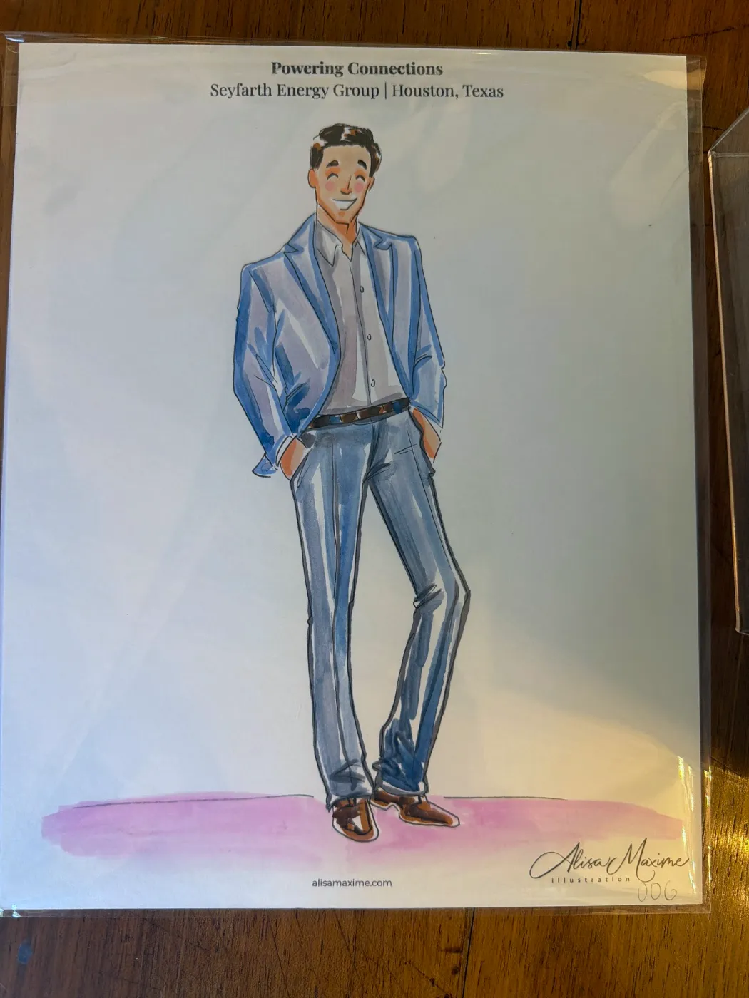 Live fashion sketch 7 from Corporate Party at The Marlene, Houston