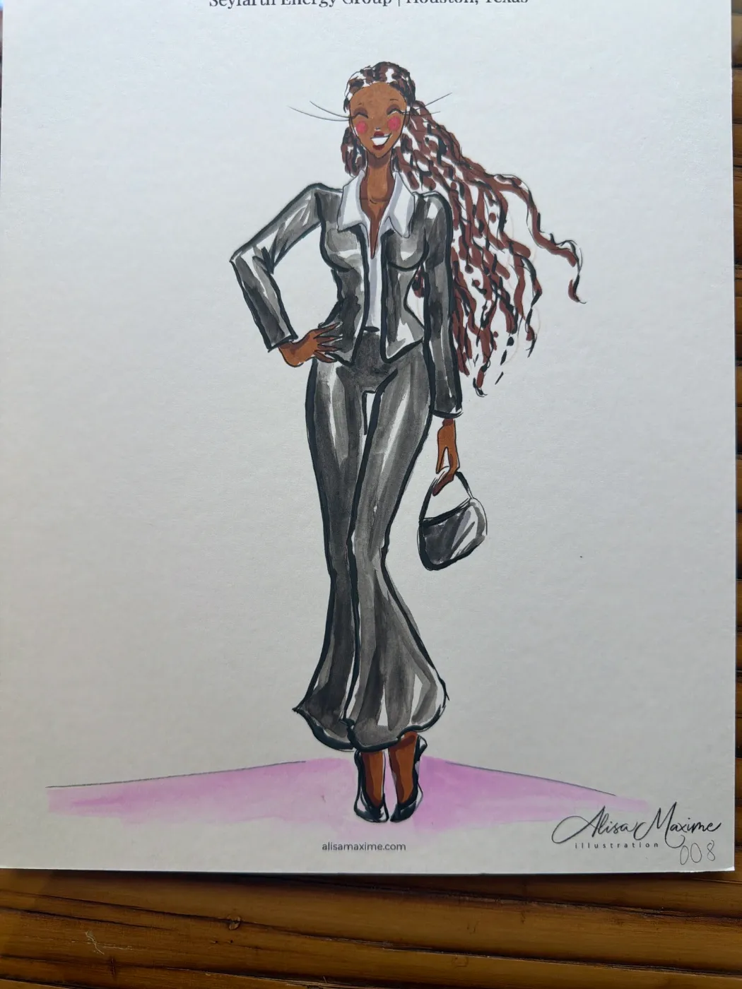 Live sketch from Corporate Party at The Marlene, Houston