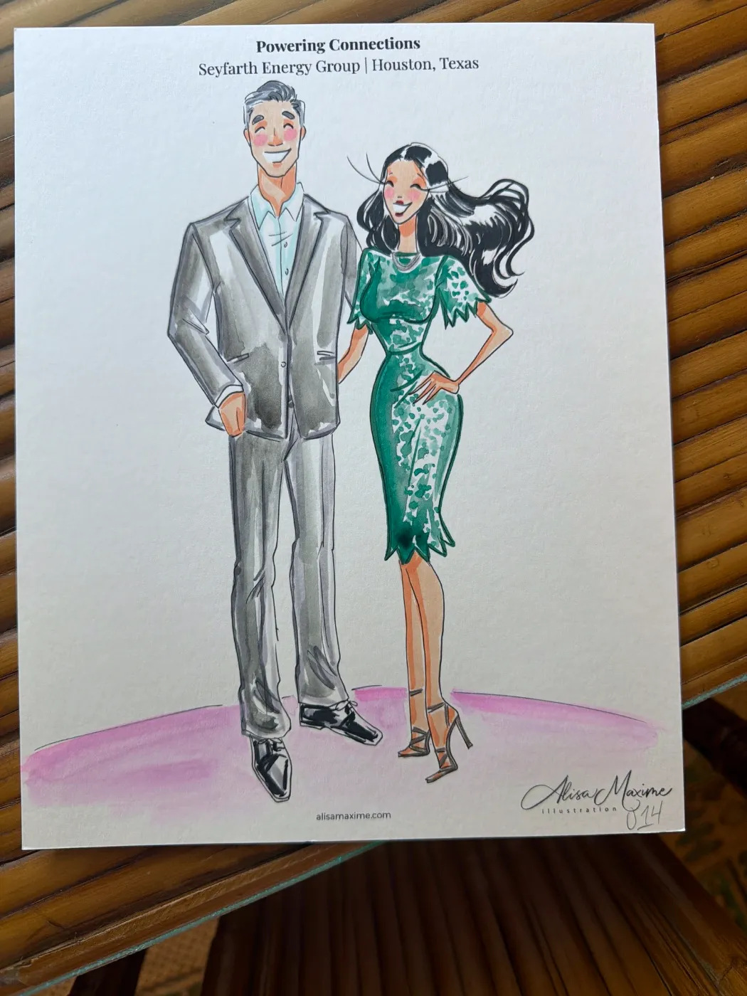 Live fashion sketch 14 from Corporate Party at The Marlene, Houston