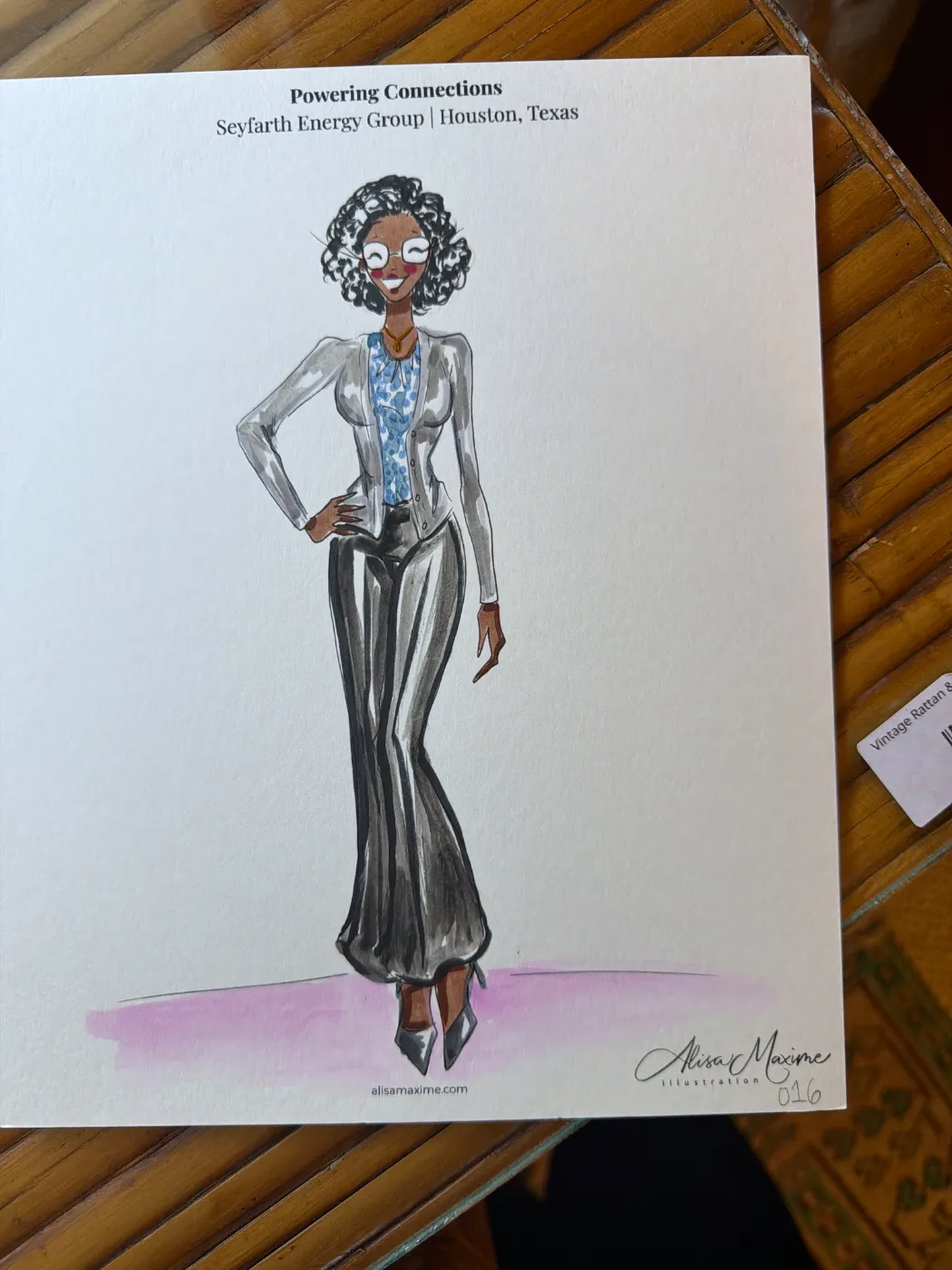 Live fashion sketch 16 from Corporate Party at The Marlene, Houston