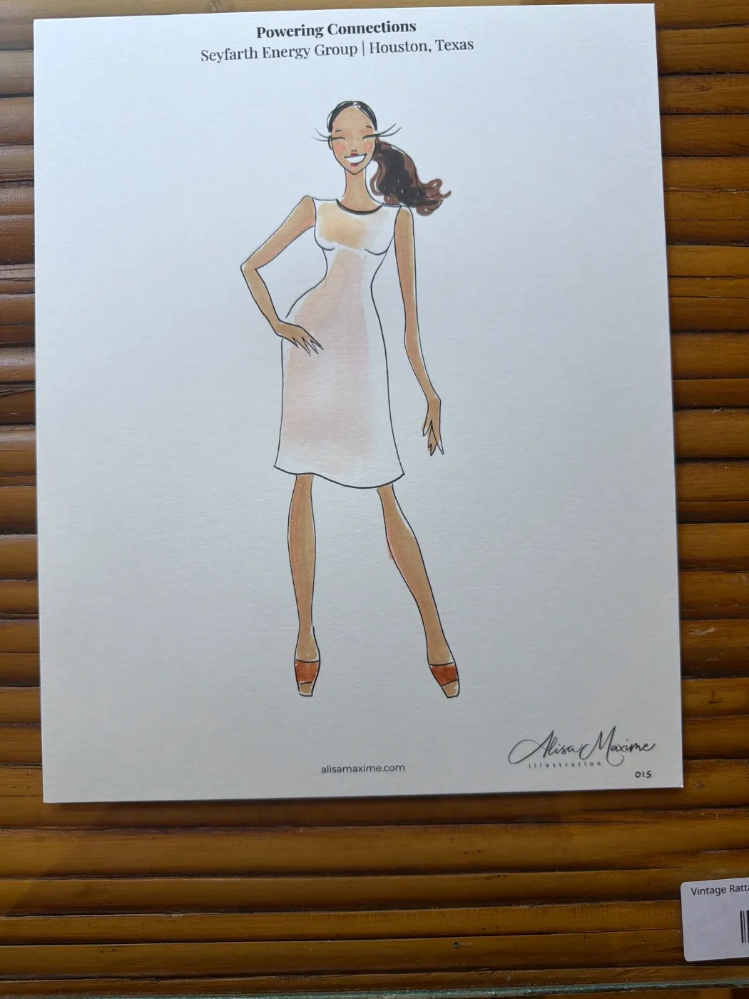Live fashion sketch 15 from Corporate Party at The Marlene, Houston