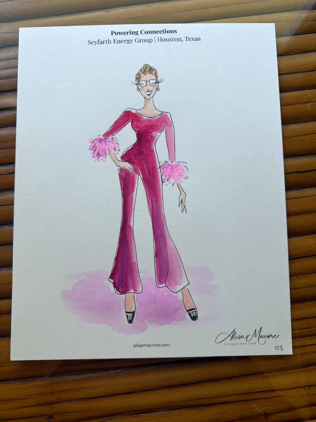 Live fashion sketch 13 from Corporate Party at The Marlene, Houston
