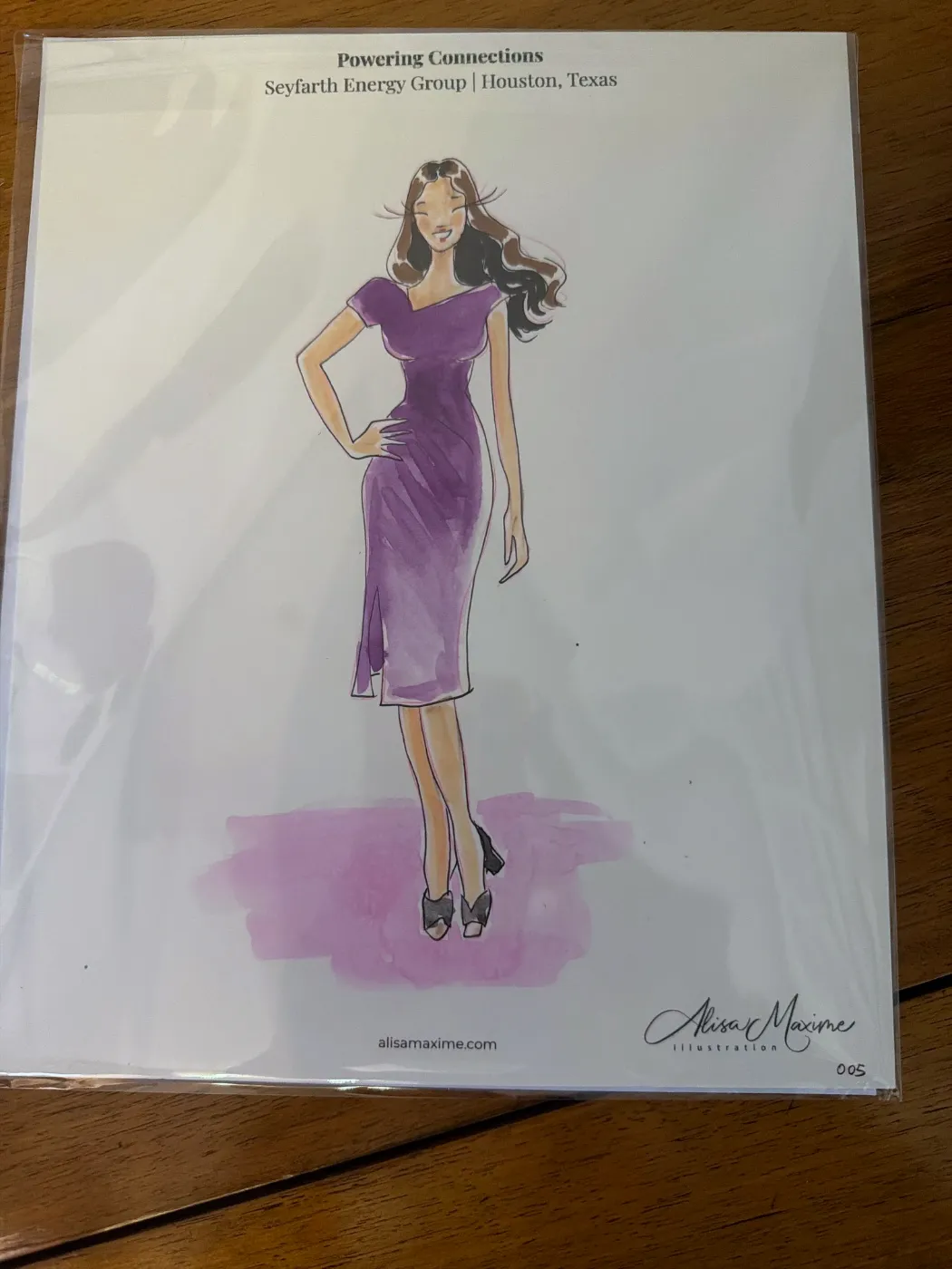 Live fashion sketch 6 from Corporate Party at The Marlene, Houston