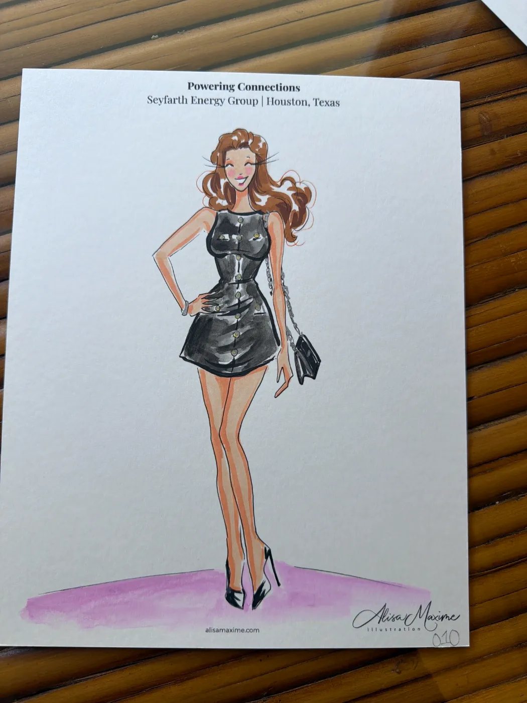 Live fashion sketch 10 from Corporate Party at The Marlene, Houston