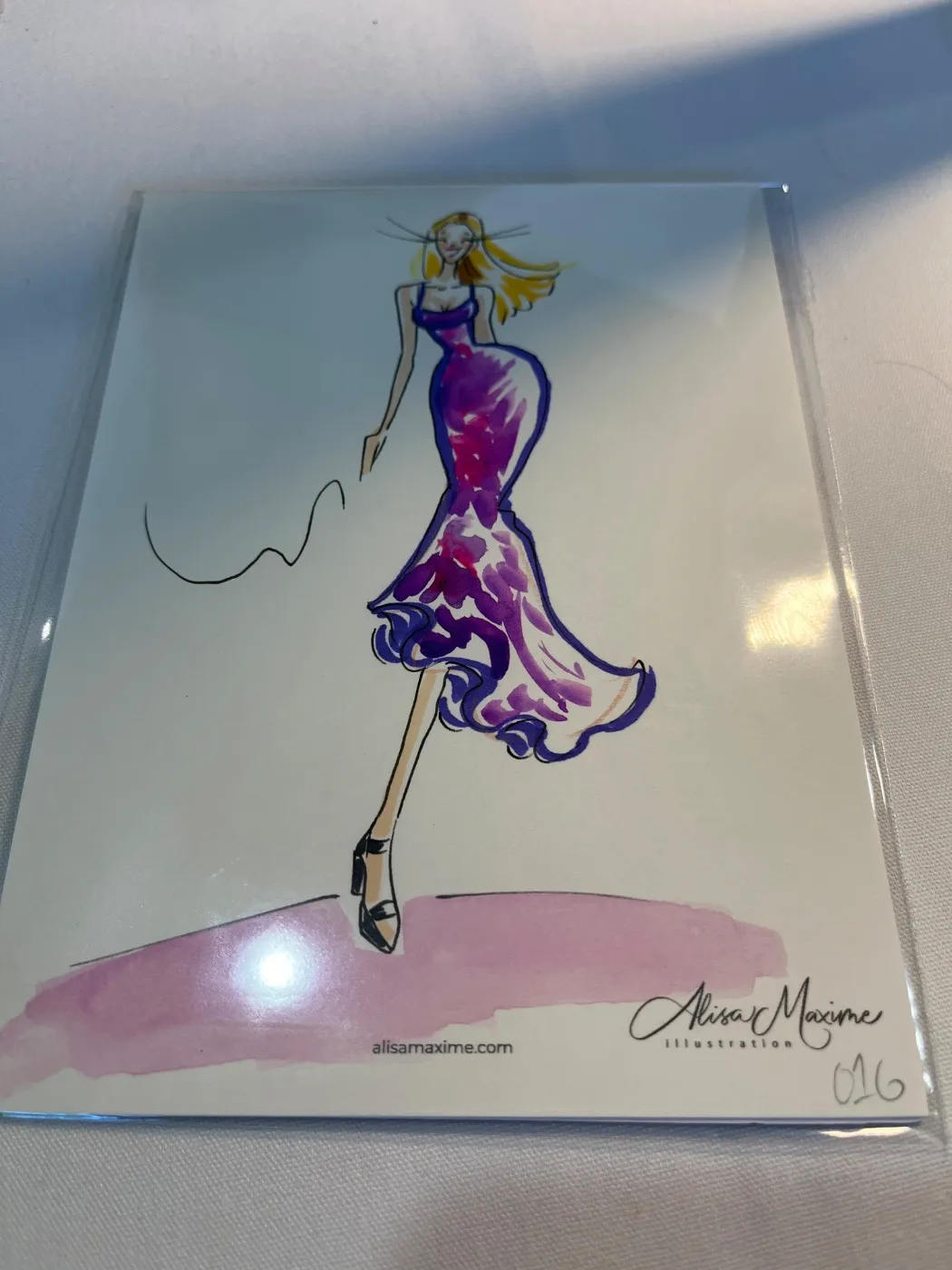 Live fashion sketch 16 from Bridal Shower in Houston