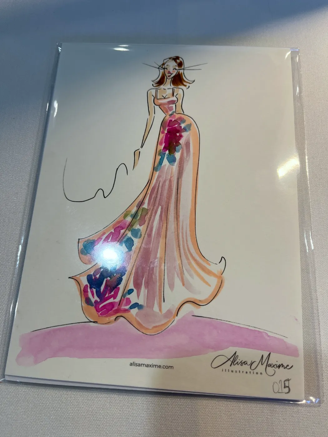 Live fashion sketch 15 from Bridal Shower in Houston